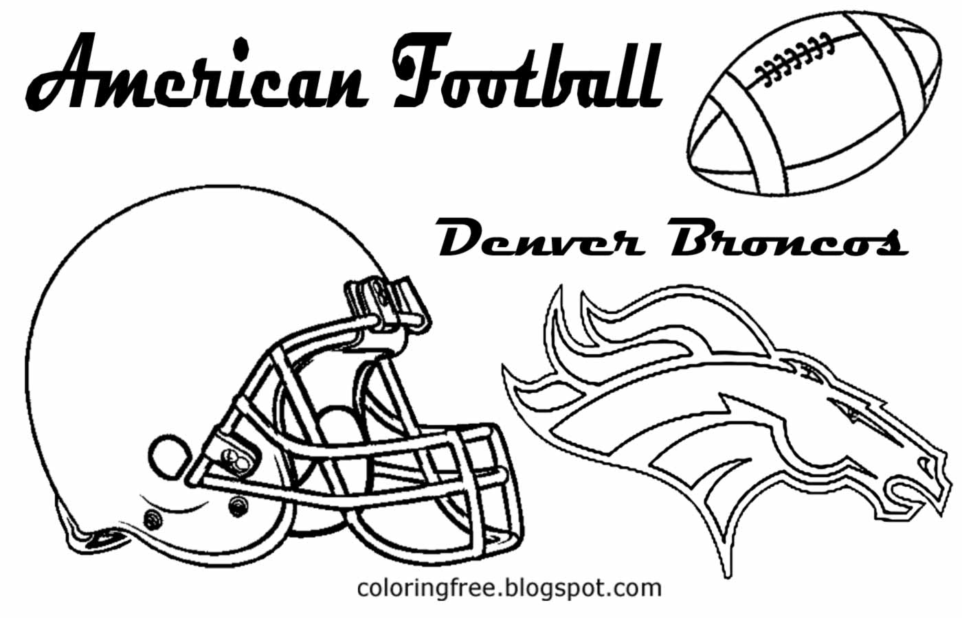 Broncos Coloring Sheets