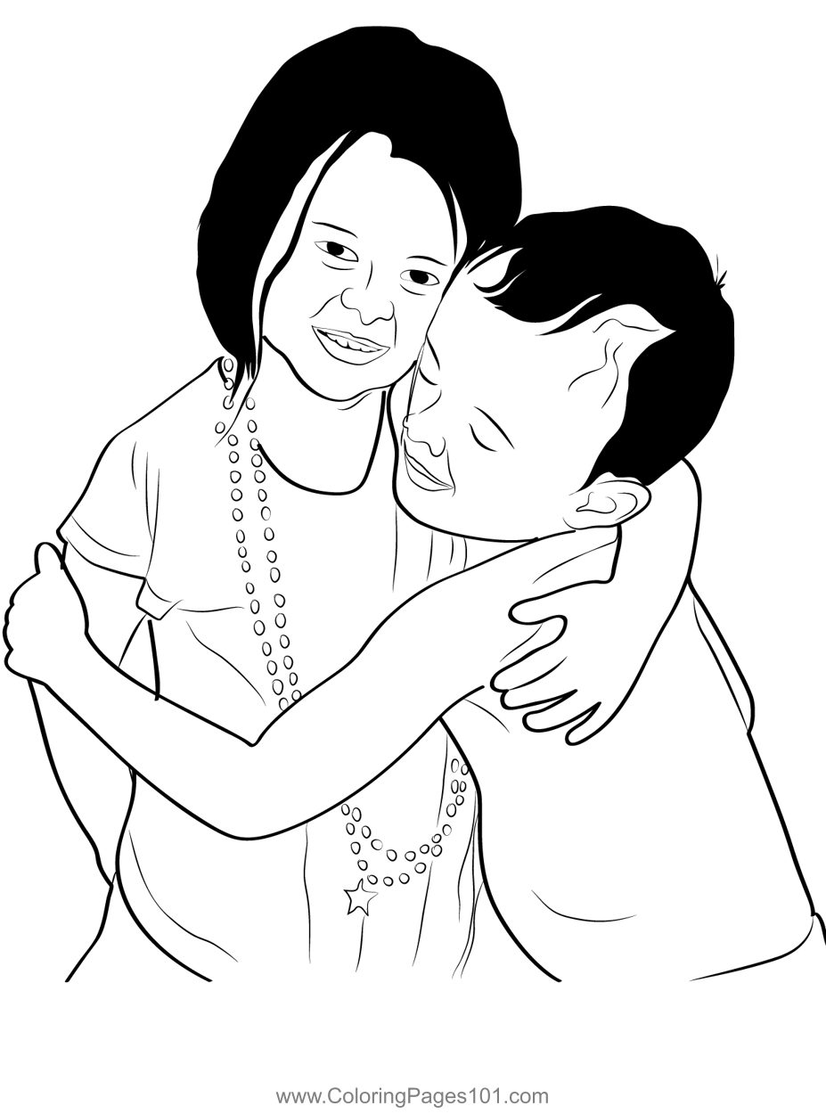 Coloring Pages Brothers And Sisters