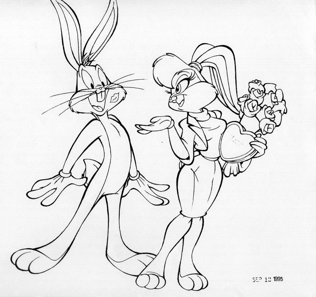 Bugs Bunny And Lola Bunny Coloring Pages Coloring Home