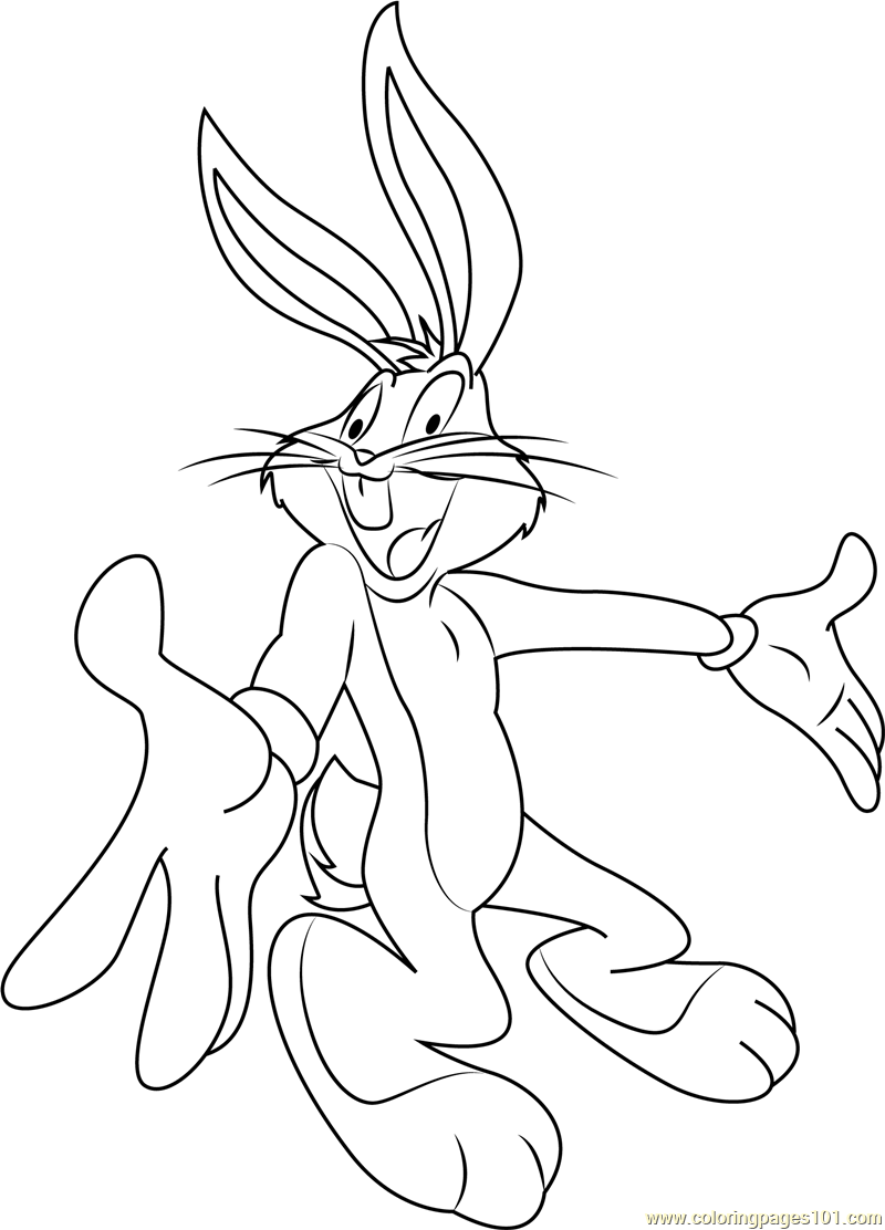 Bugs Bunny Coloring Page