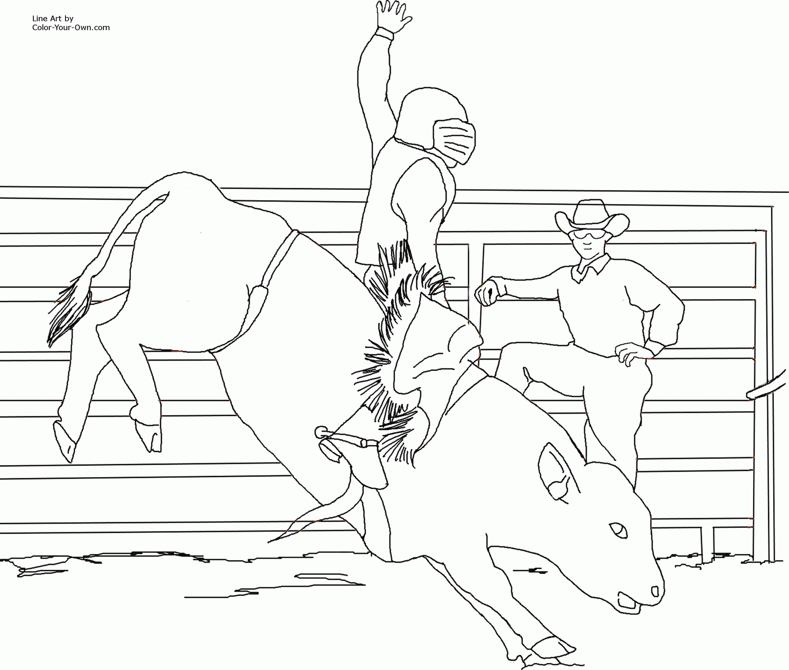 Bull Printable Coloring Pages Coloring Home