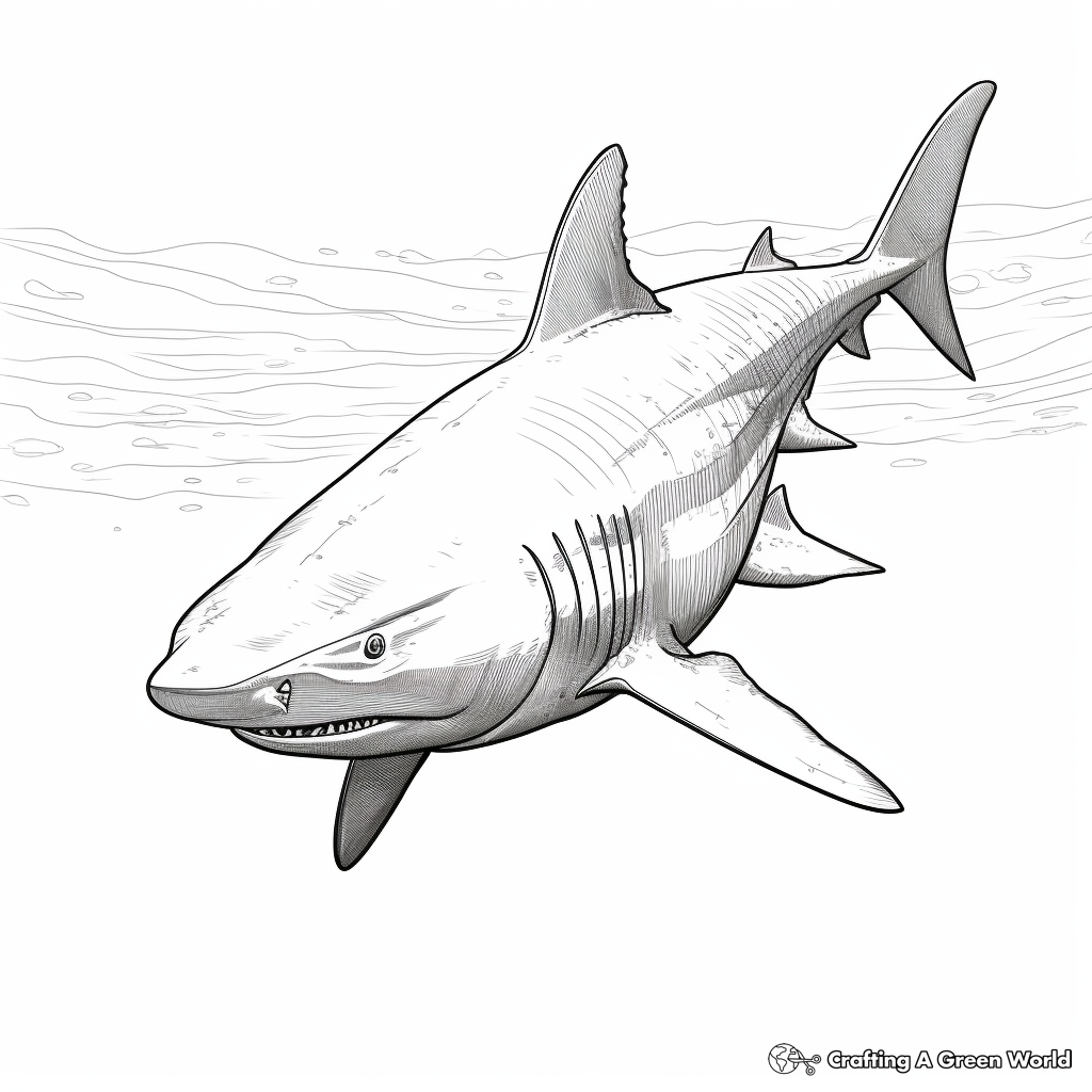 Bull Shark Coloring Pages Free Printable