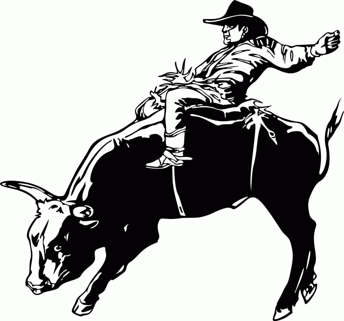 Bull Riding Coloring Pages