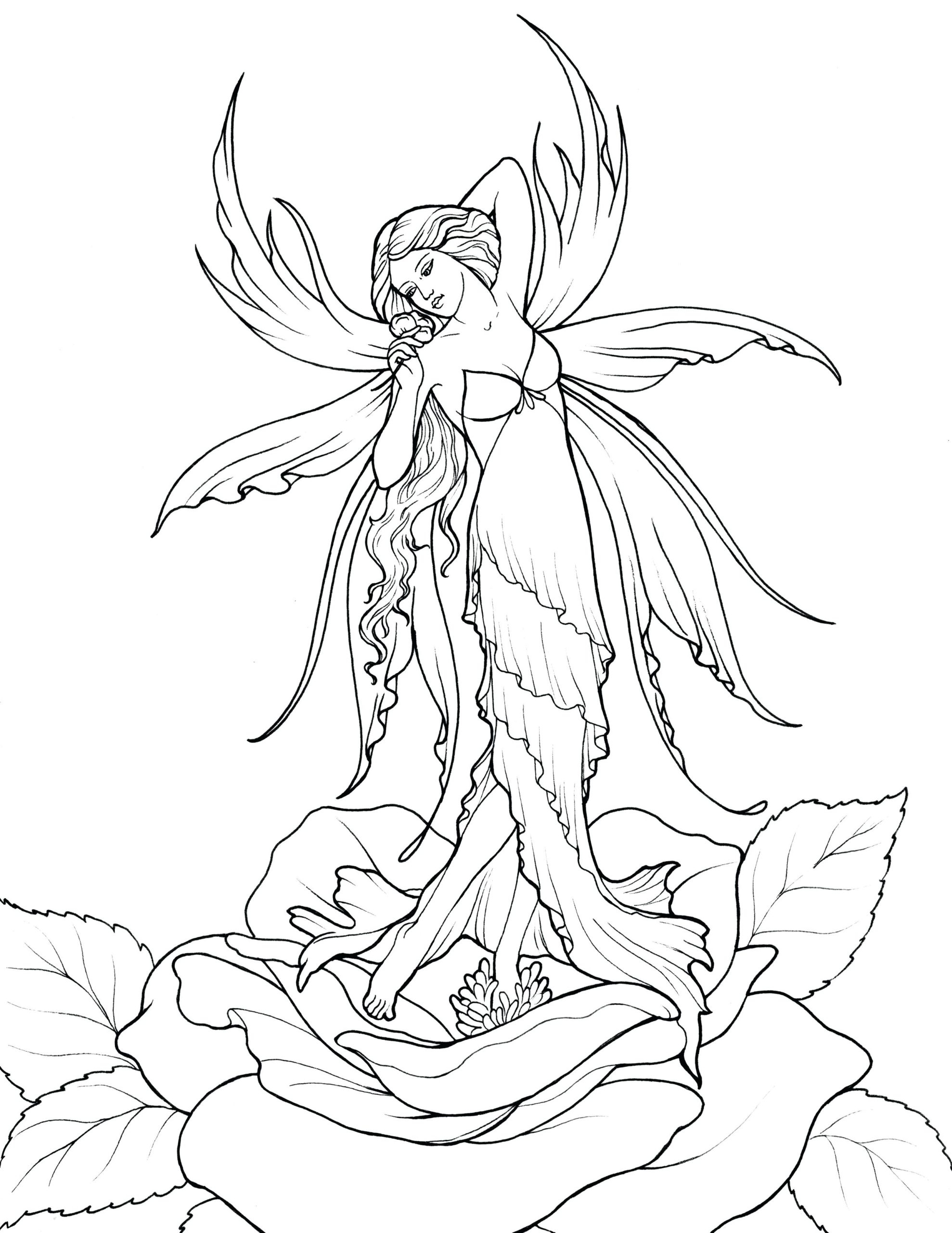 Butterfly Fairy Adult Coloring Pages Coloring Pages