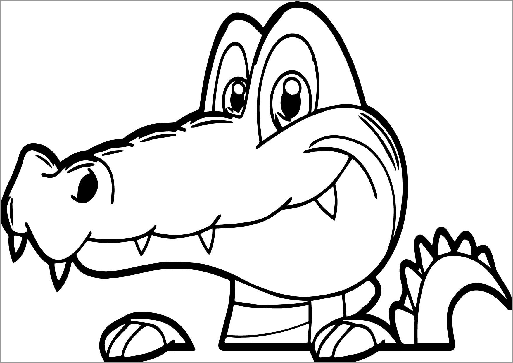 Caiman Coloring Page