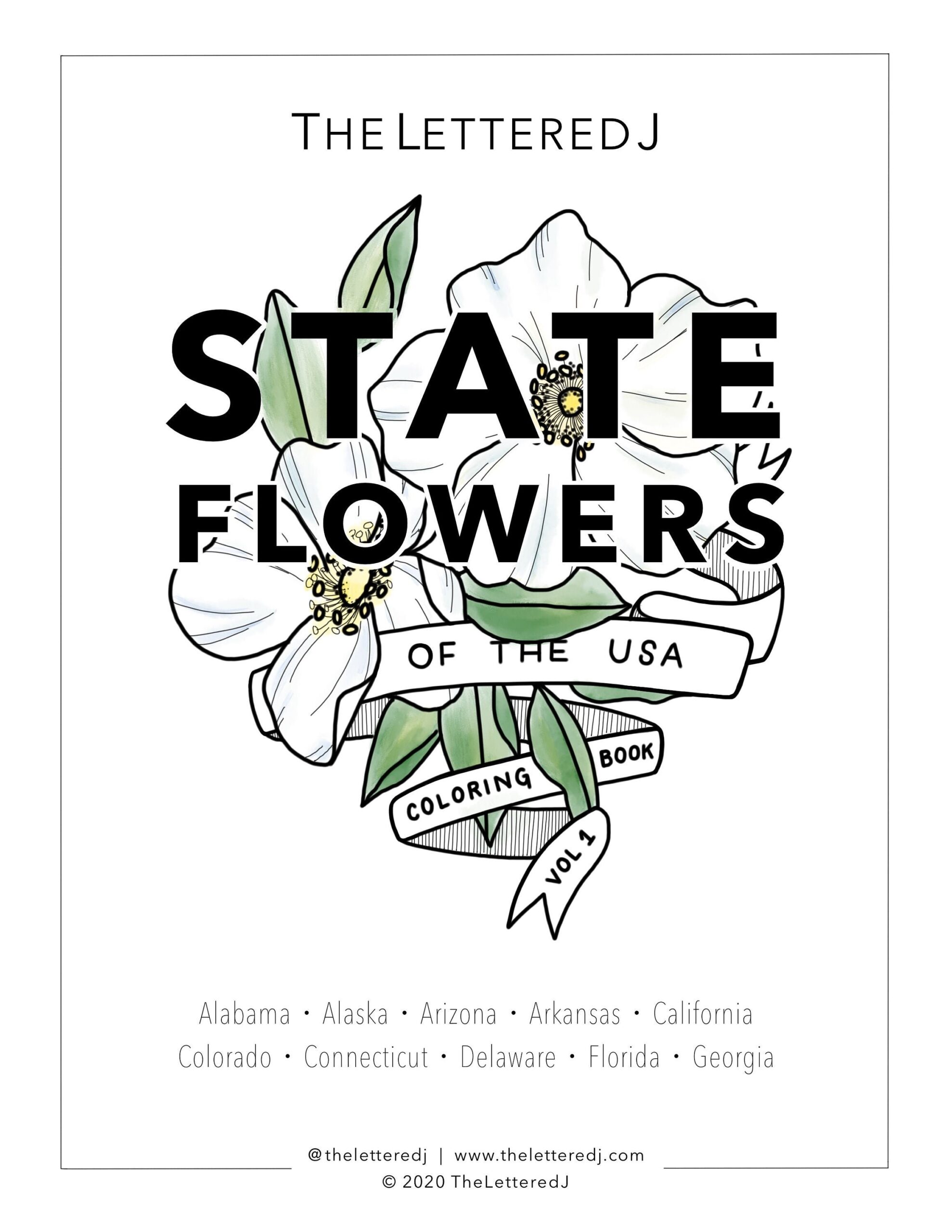 California State Flower Coloring Page