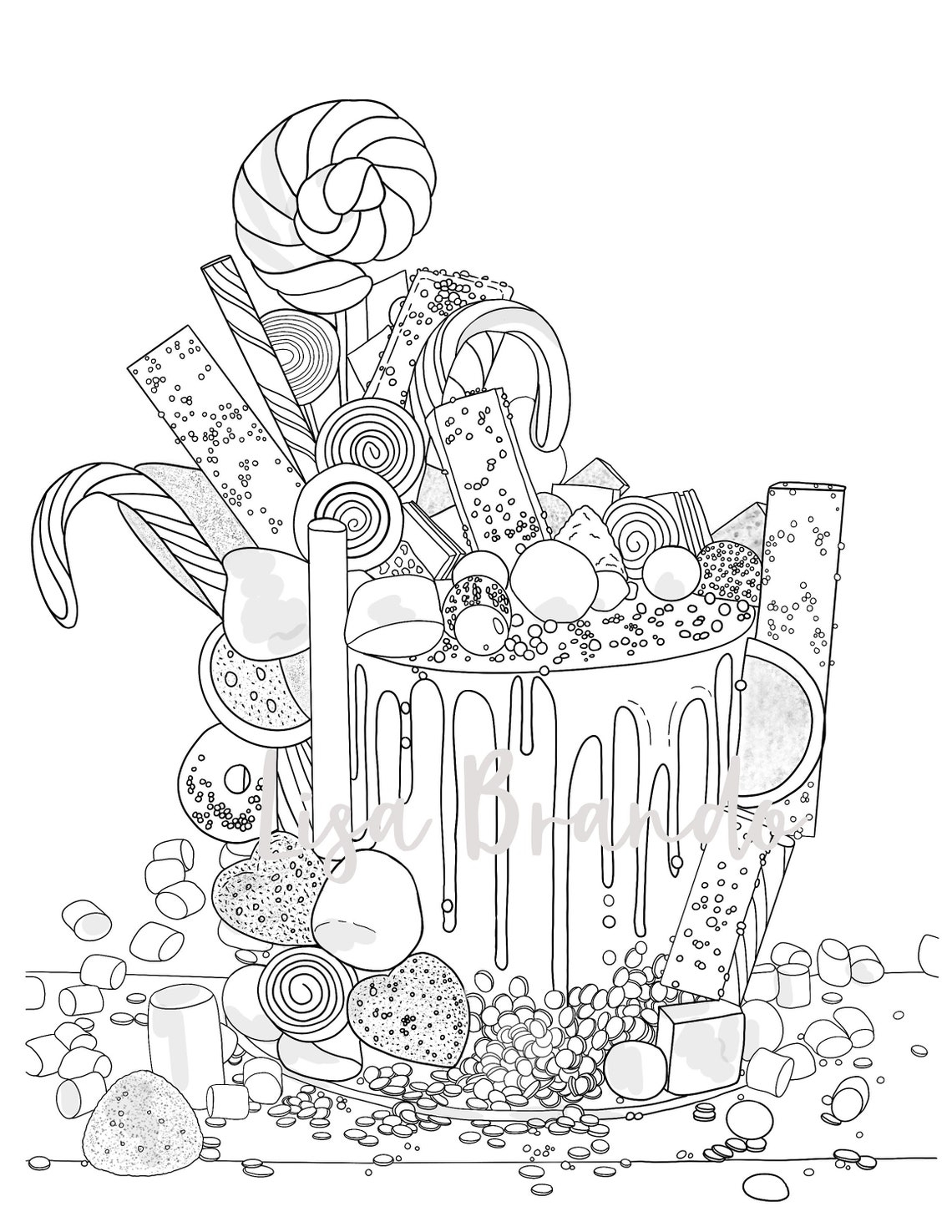 Sweet Treats Coloring Pages