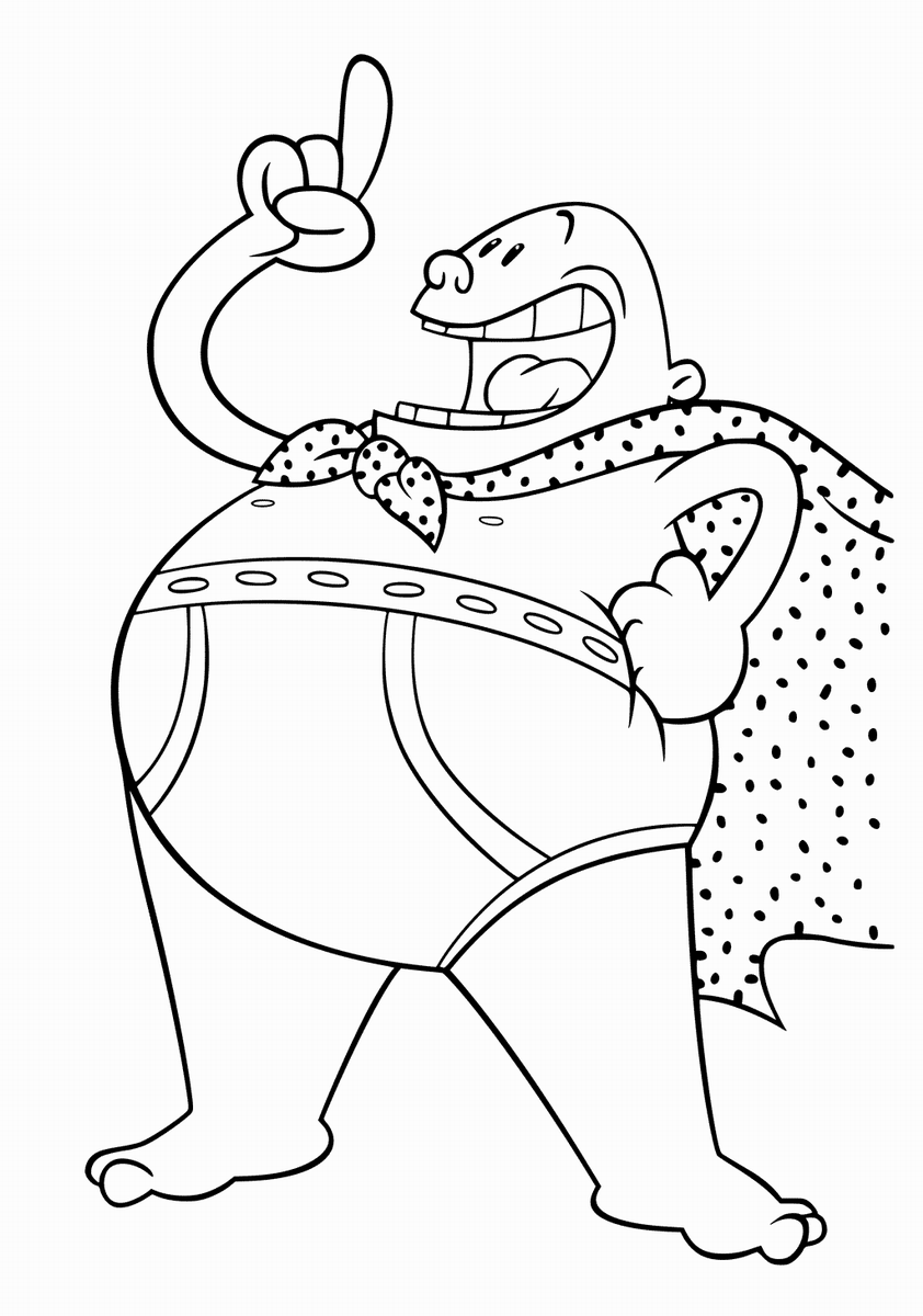 Captain Underpants Coloring Pages Best Coloring Pages For Kids