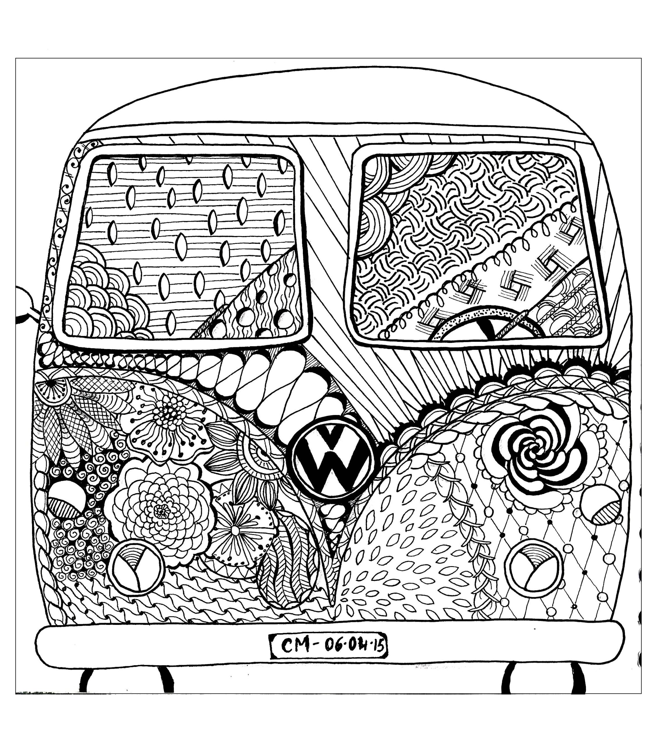 Car Coloring Pages For Adults