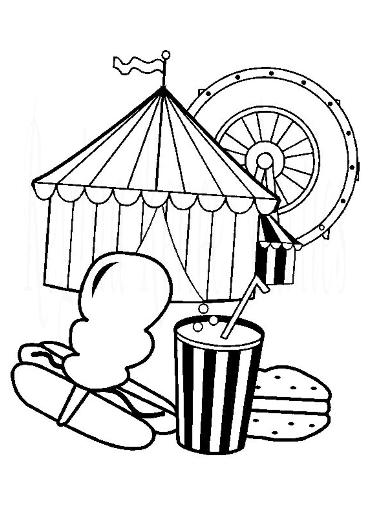 Carnival Coloring Pages Printable
