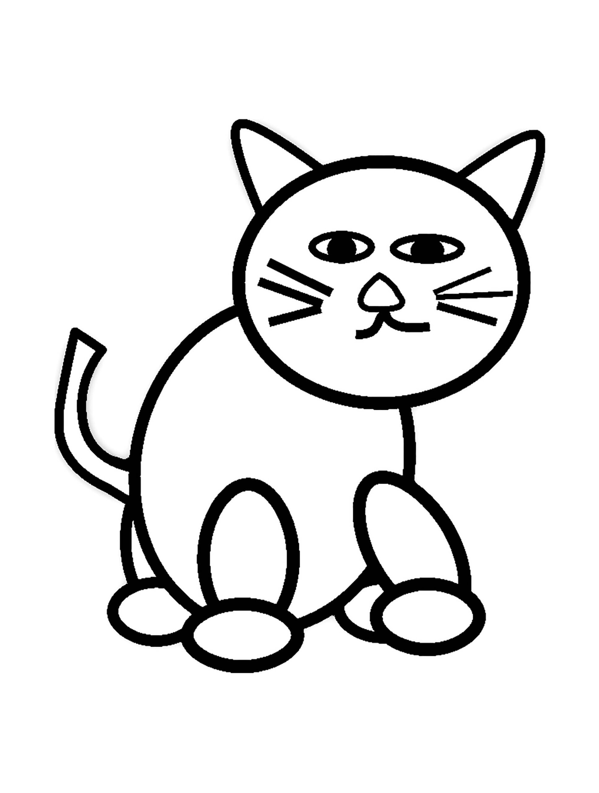 Blue Cat Gallery Coloring Pages