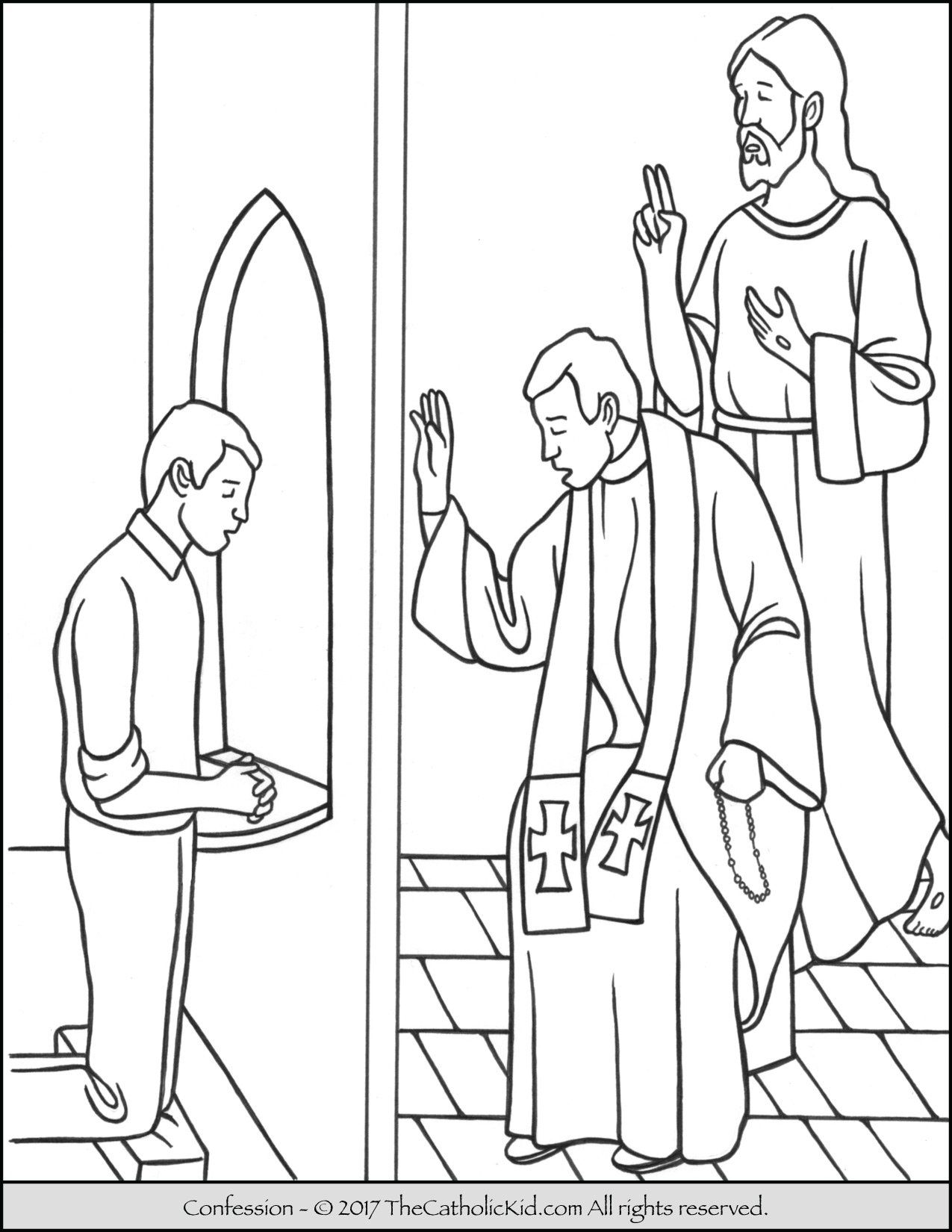 Reconciliation Coloring Pages