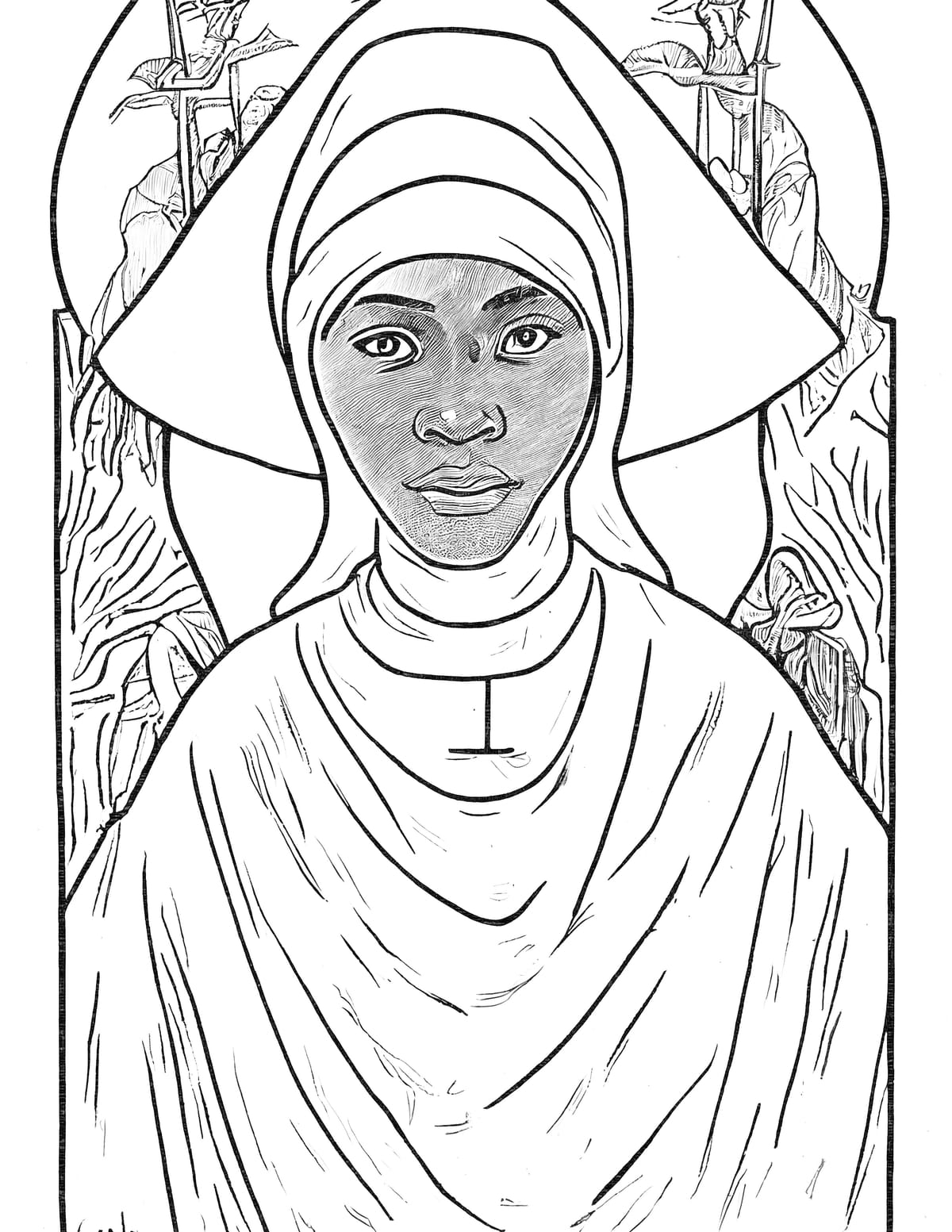 Catholic Saints Coloring Pages For Kids