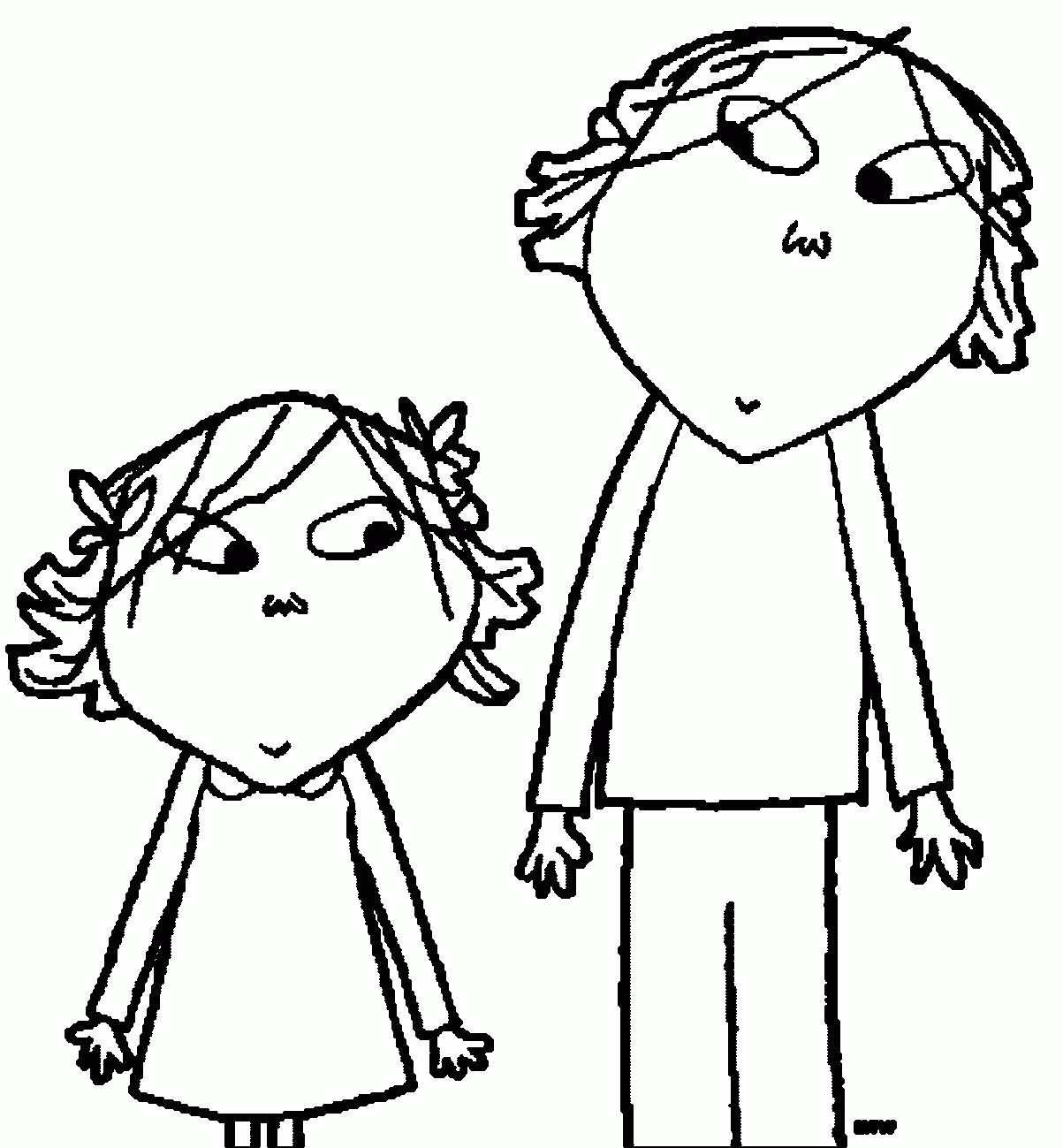 Charlie And Lola Coloring Pages Wecoloringpage Coloring Home