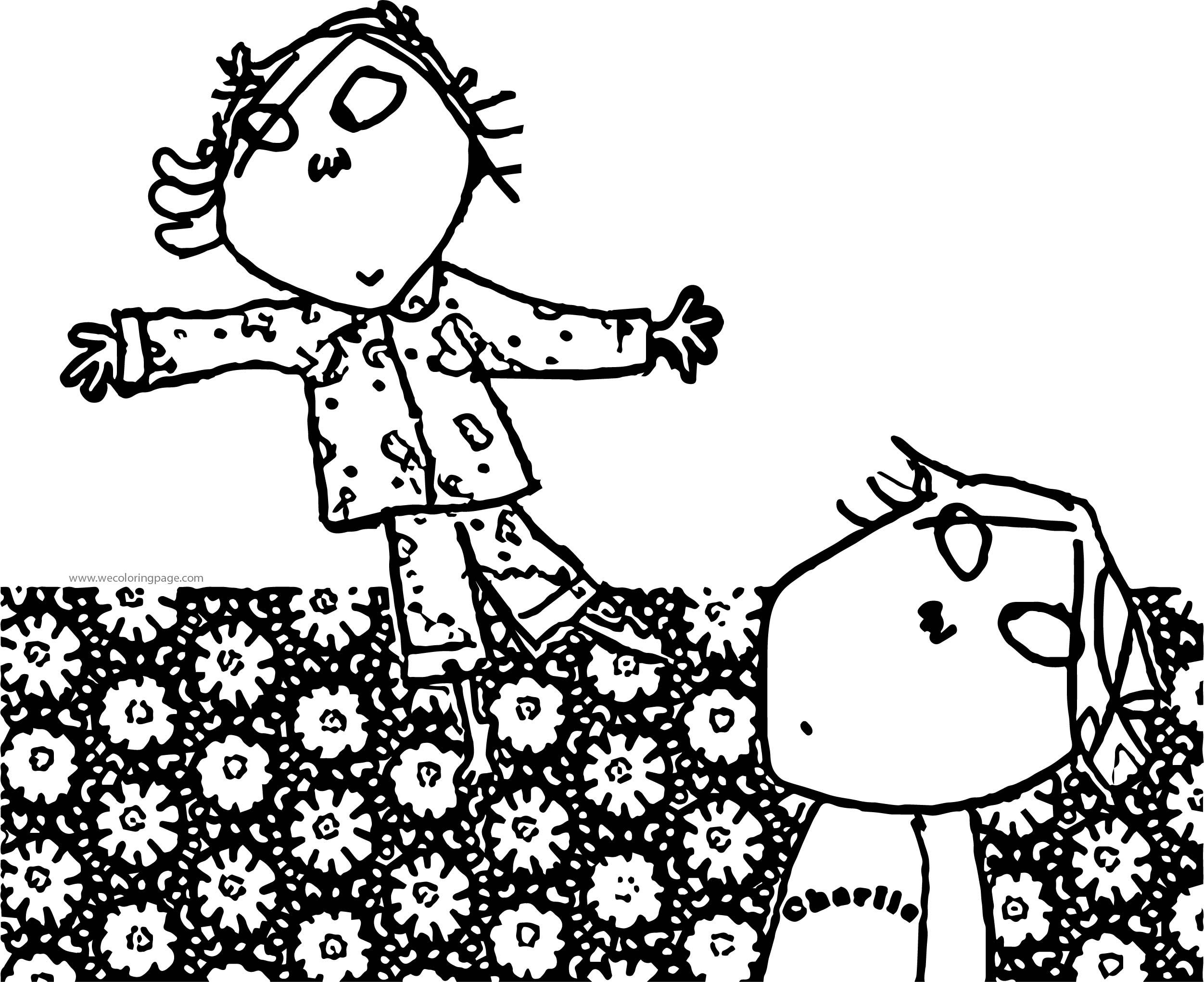 Charlie And Lola Touch Coloring Page Wecoloringpage