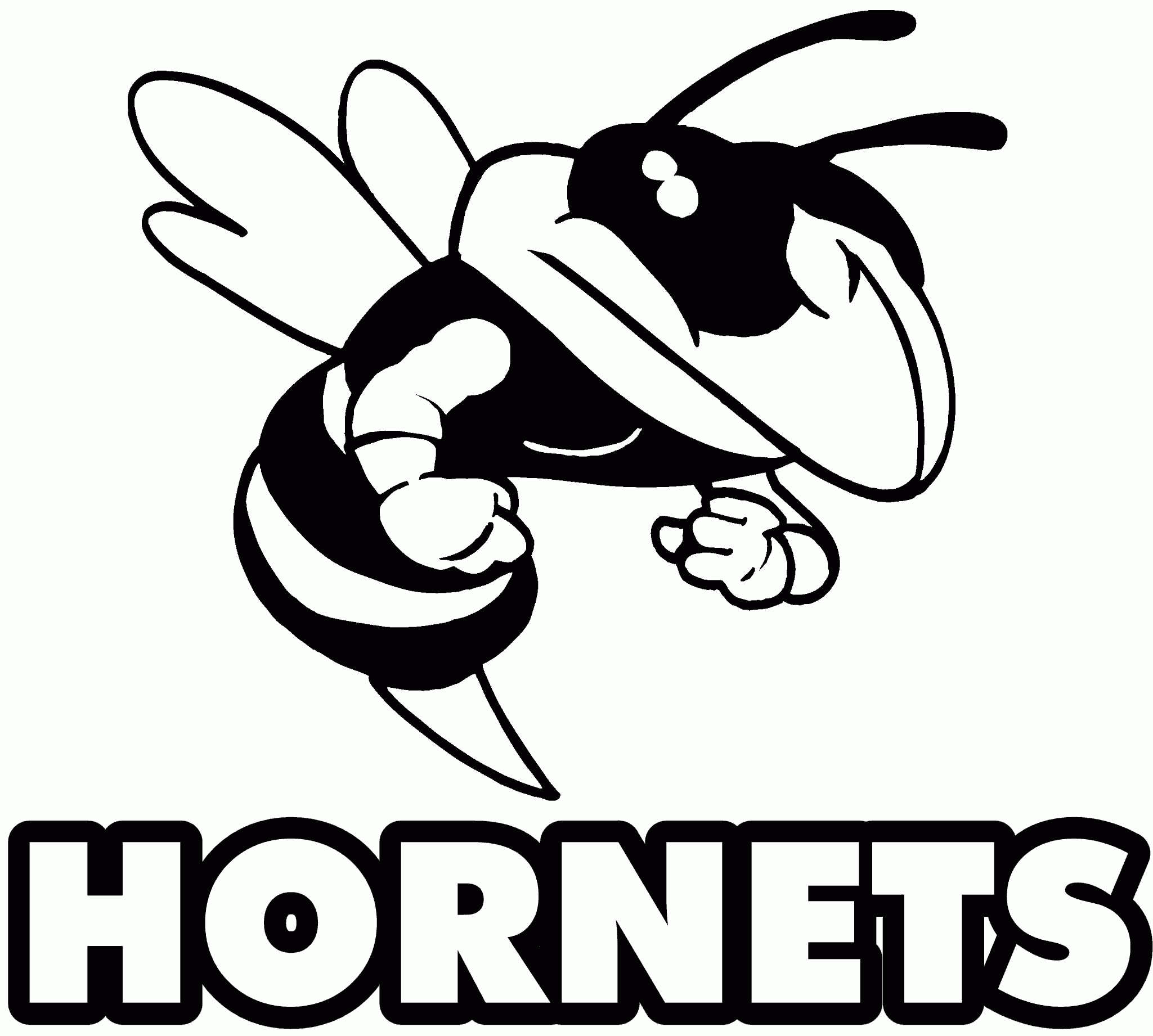 Charlotte Hornets Logo Coloring Page Sketch Coloring Page