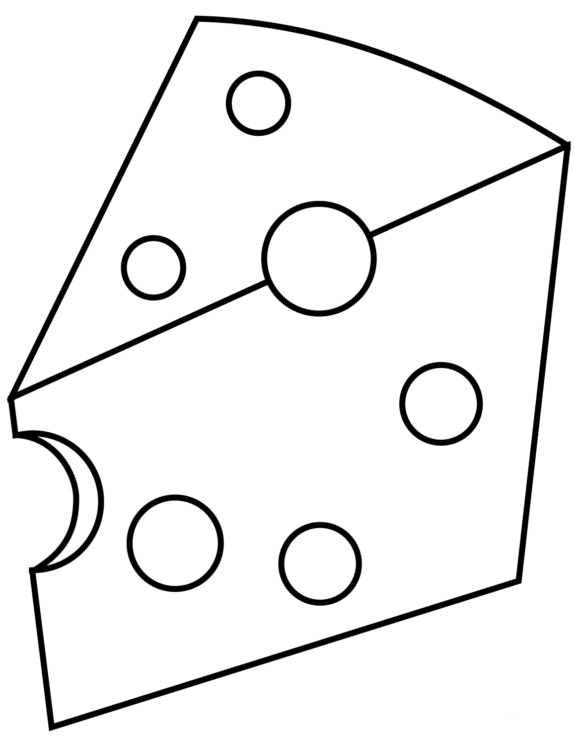 Cheese Coloring Page ColouringPages