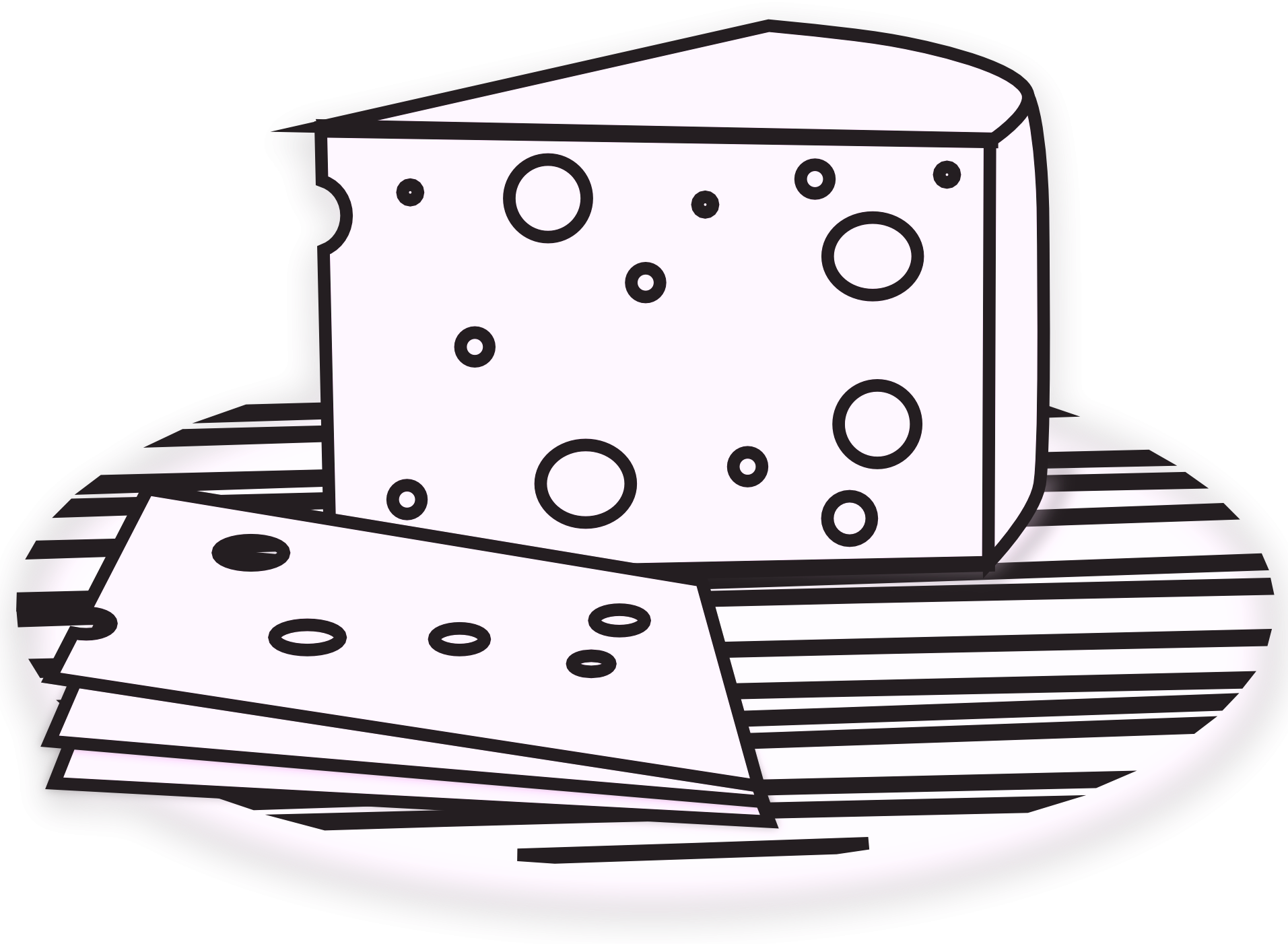 Cheese Coloring Page