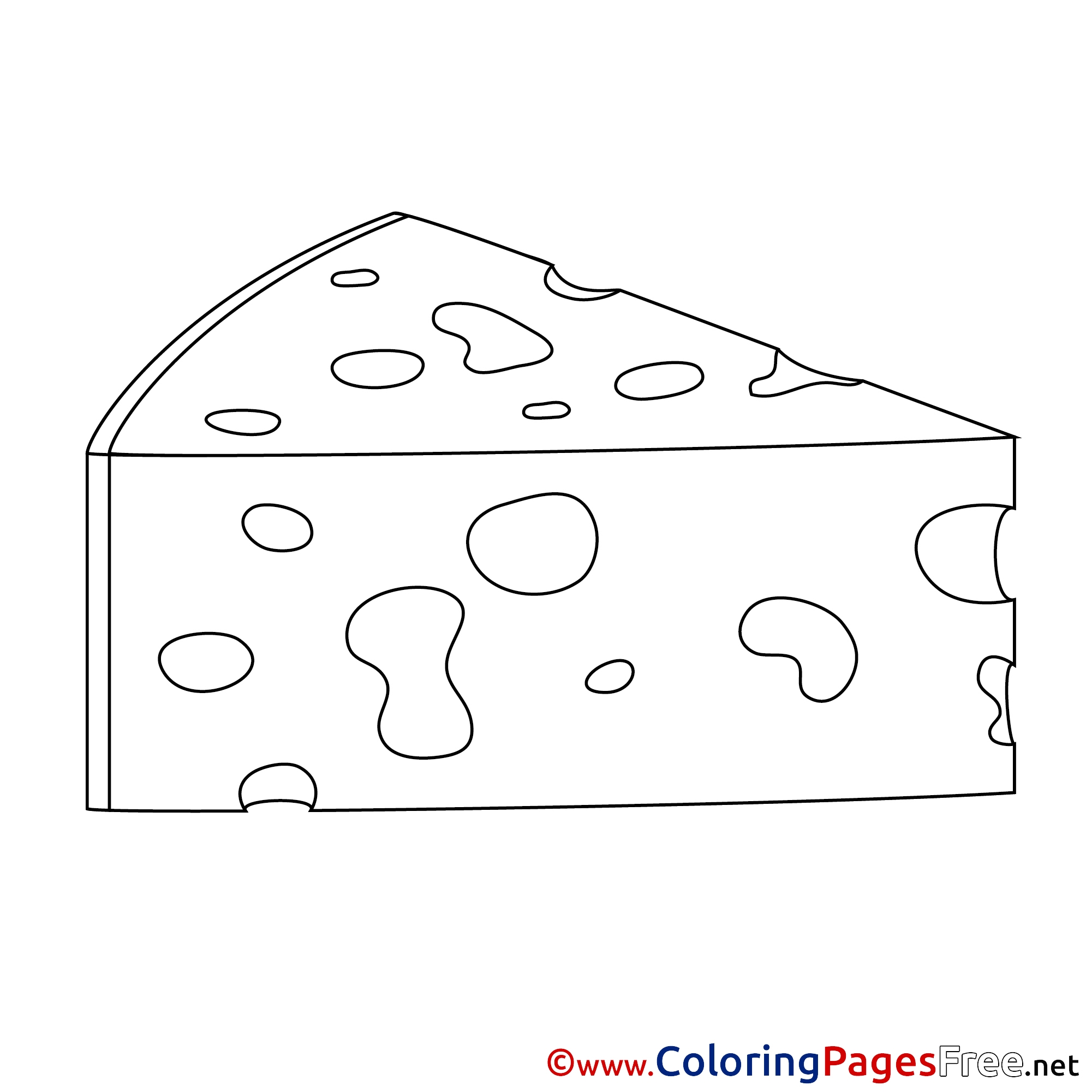 Cheese Printable Coloring Pages For Free