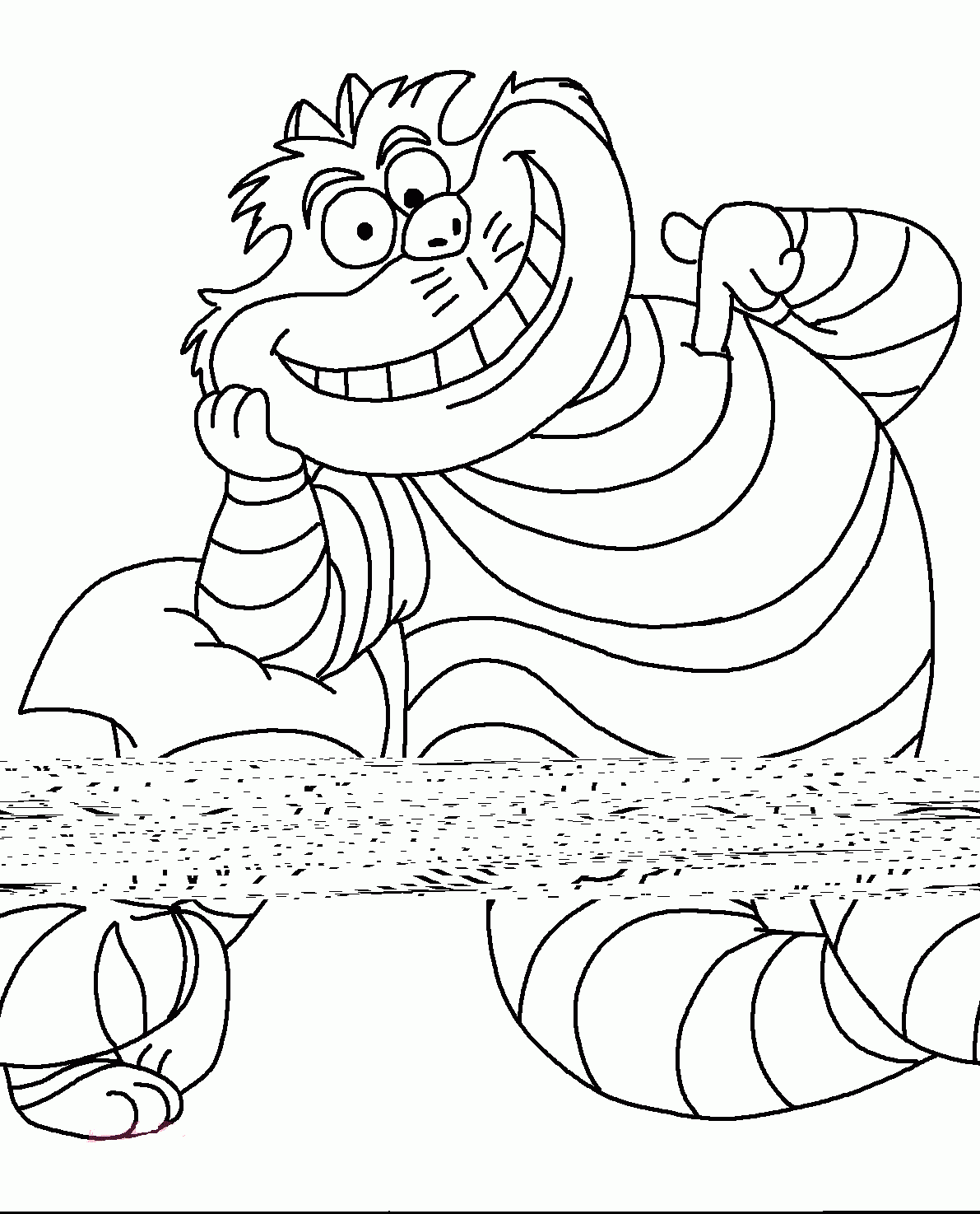 Cheshire Cat Coloring Pages To Download And Print For Free