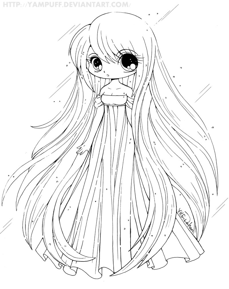 Chibi Anime Coloring Pages At GetDrawings Free Download