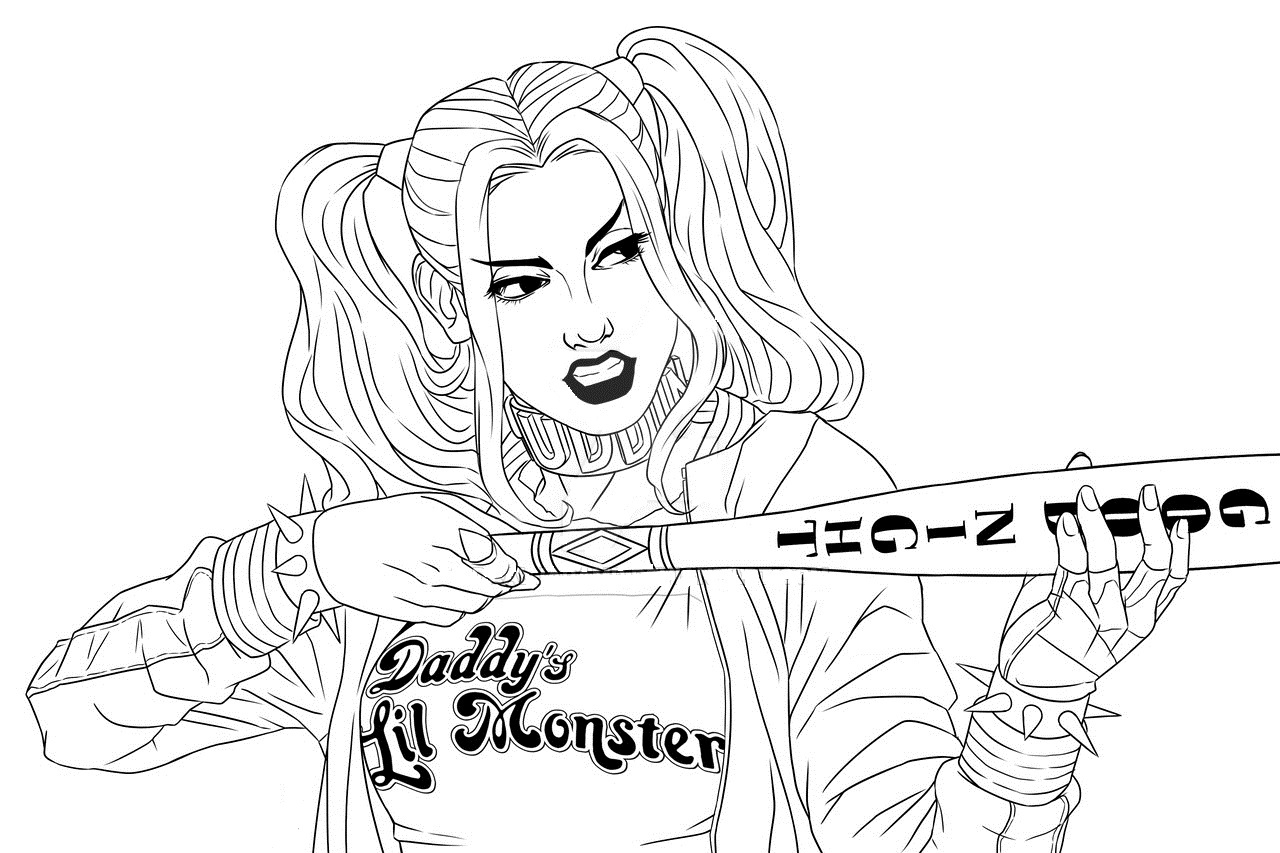 Coloring Pages Harley Quinn