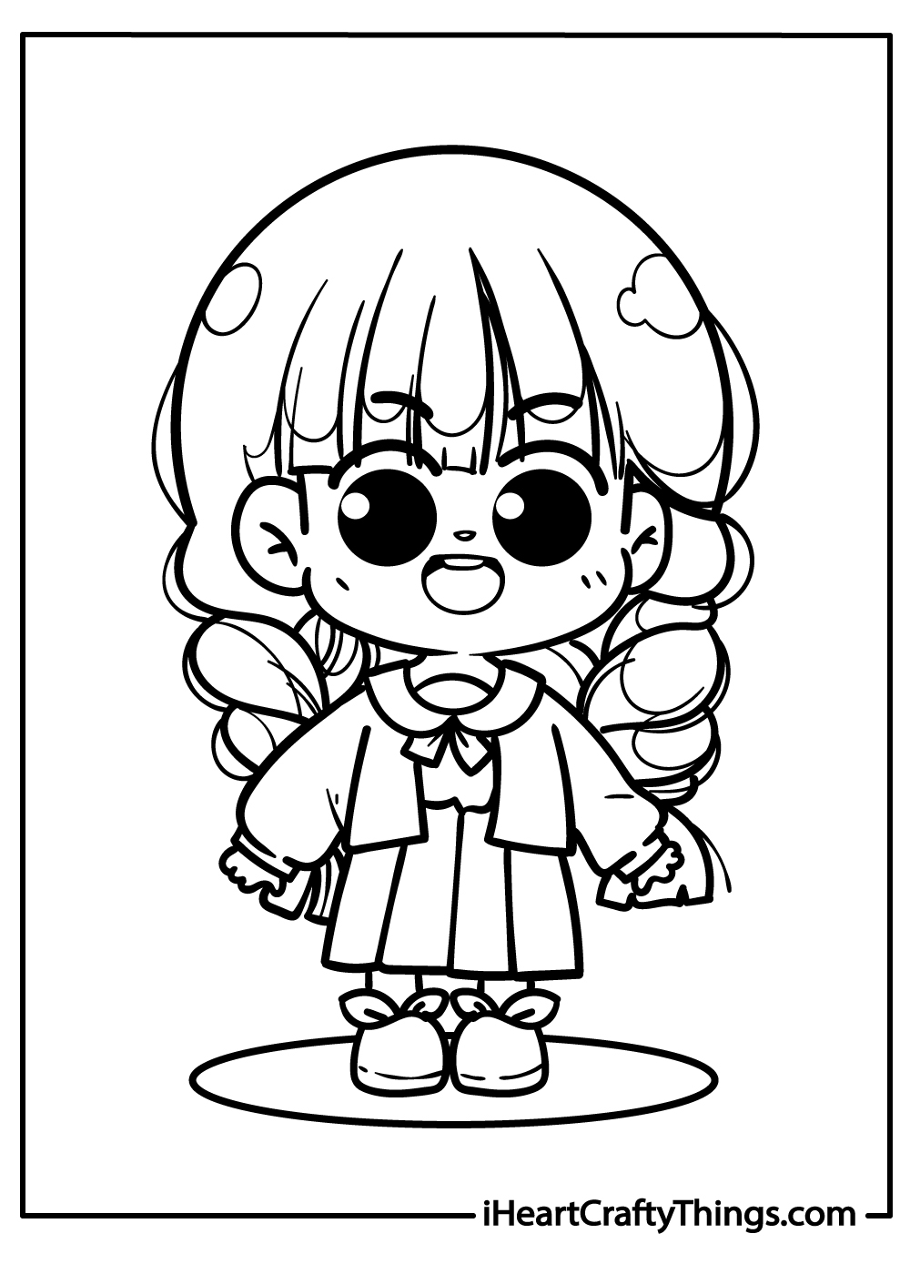 Chibi Instagram Coloring Pages