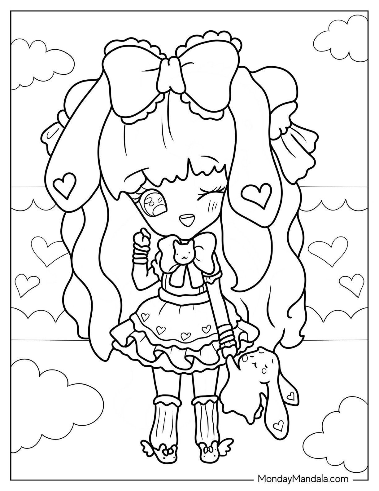 Chibi Instagram Coloring Pages
