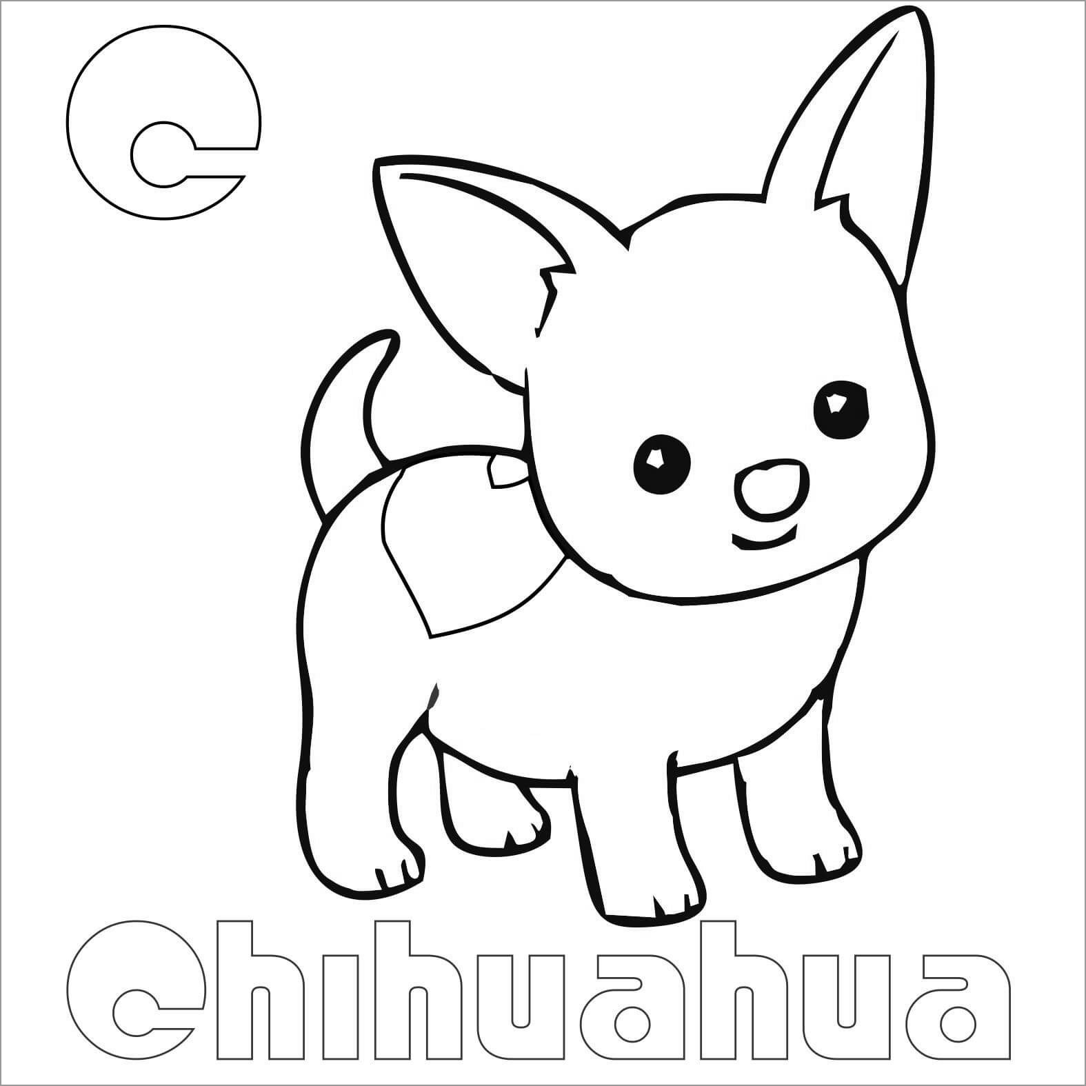 Chihuahua Coloring Pages Best Coloring Pages For Kids