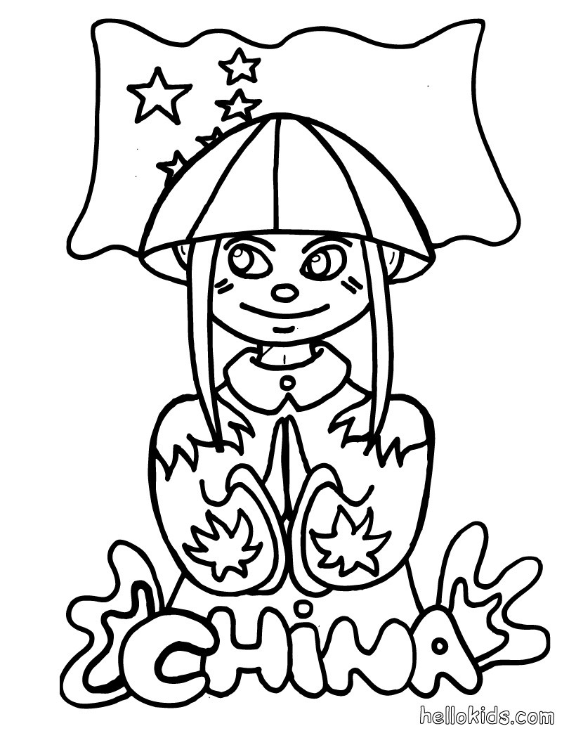 China Coloring Pages Hellokids