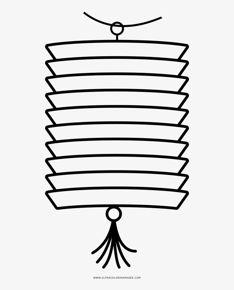 Chinese Lantern Coloring Page Paper Lantern Free Transparent PNG Download PNGkey