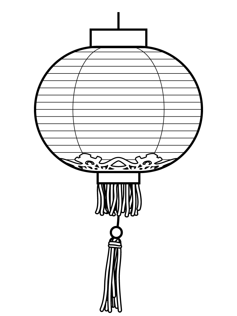 Chinese New Year Coloring Pages Chinese New Year Lantern Coloring Pages Lantern Printables