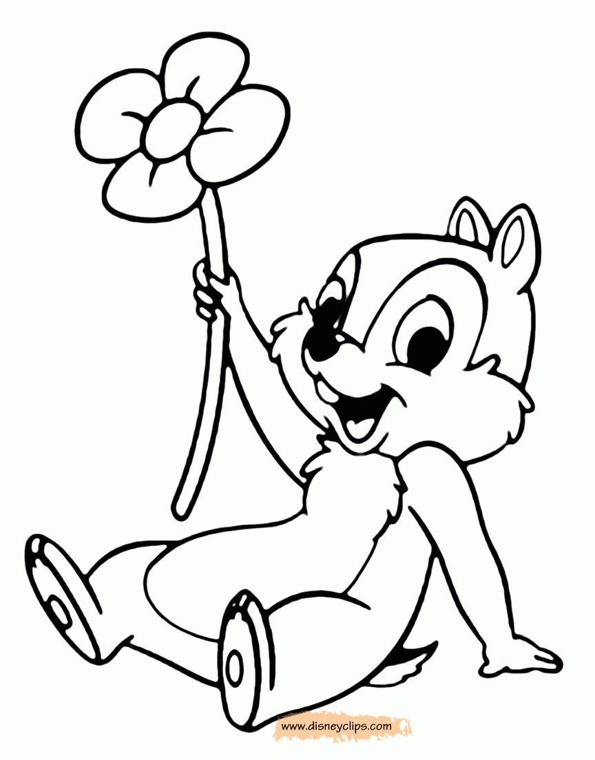 Chip And Dale Coloring Pages