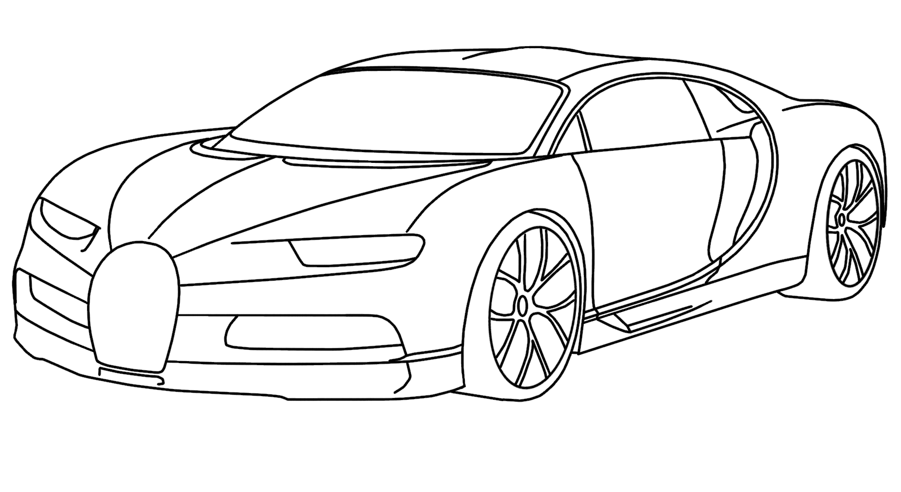 Bugatti Coloring Page