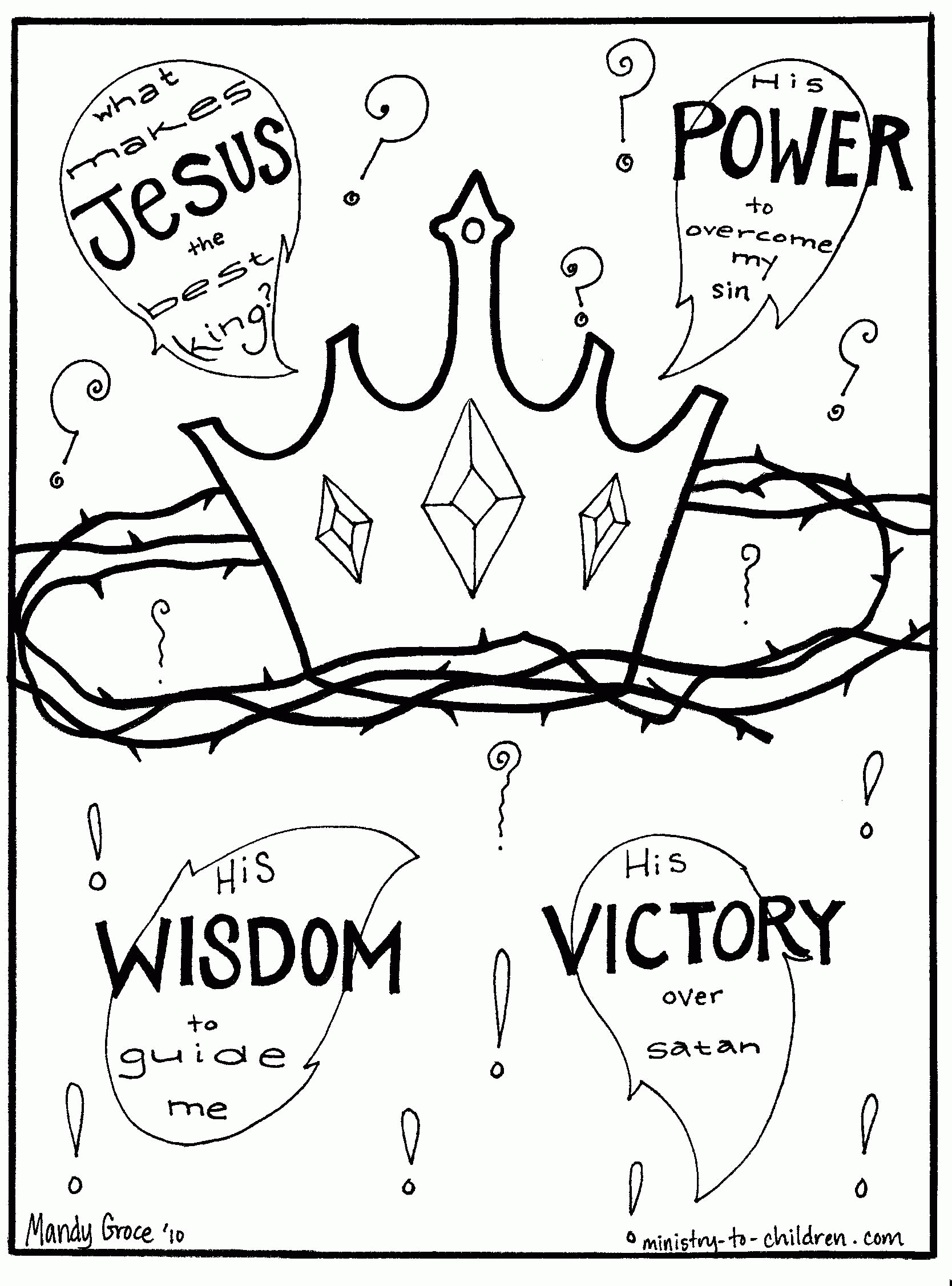 Christ The King Coloring Page Coloring Pages