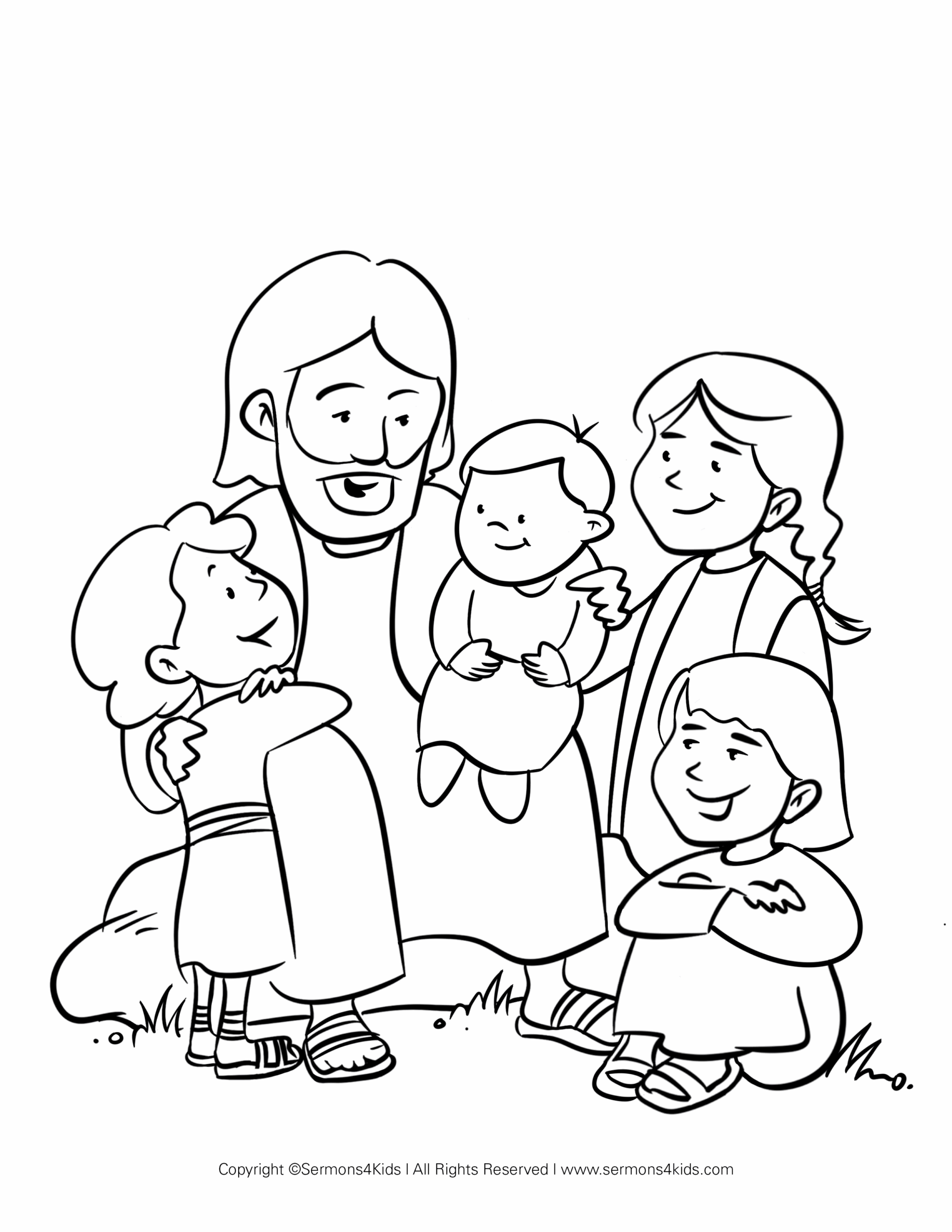 Free Jesus Coloring Pages