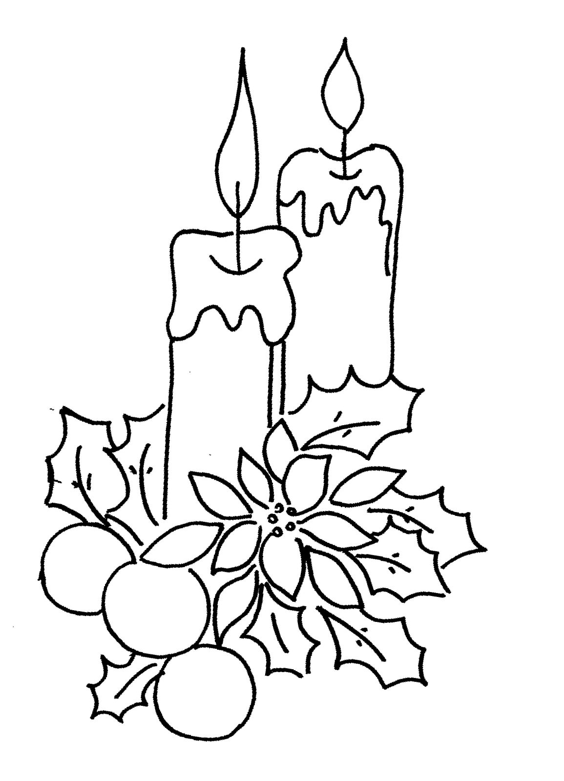 Christmas Candles Coloring Kids Coloring Kids