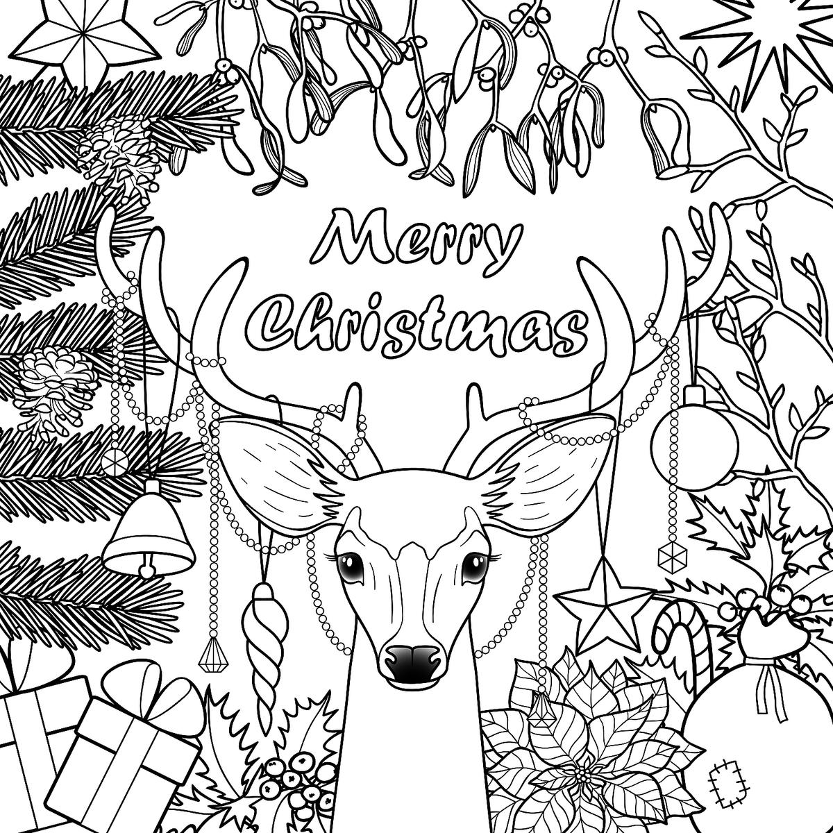 Christmas Coloring Pages For Kids Fun Free Printable Holiday Coloring Pages Printables