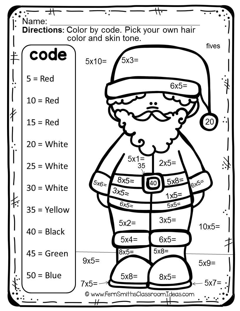 Christmas Counting Coloring Pages