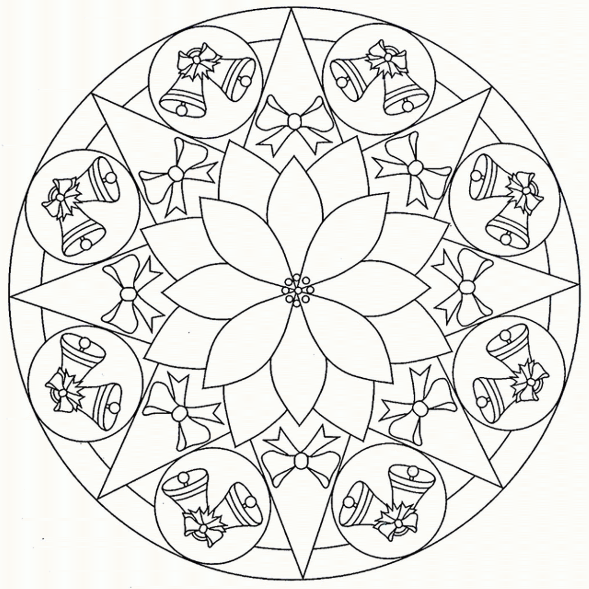 Christmas Mandala Coloring Pages To Download And Print For Free