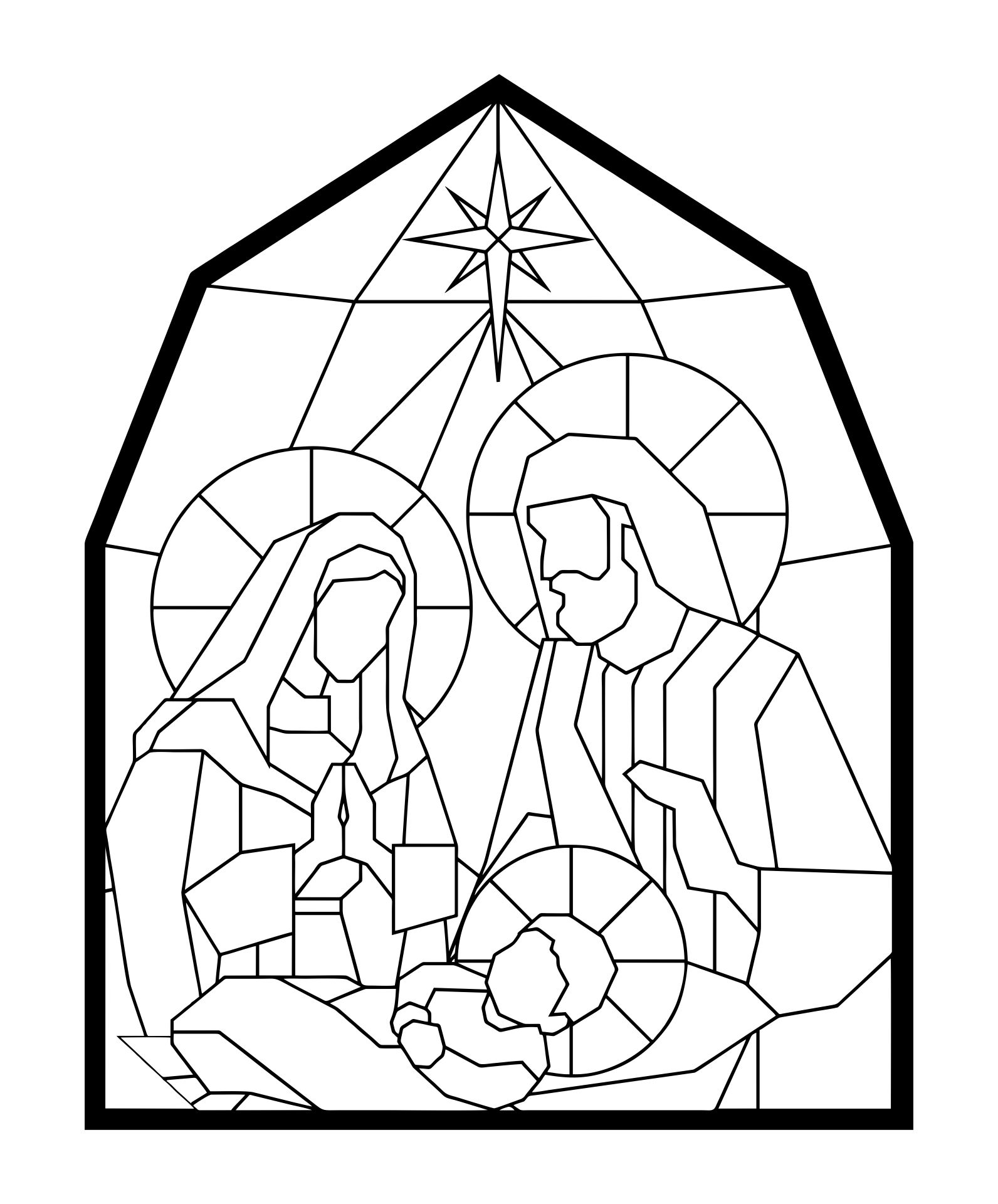 Christmas Nativity Scene Coloring Page 15 Free PDF Printables Printablee