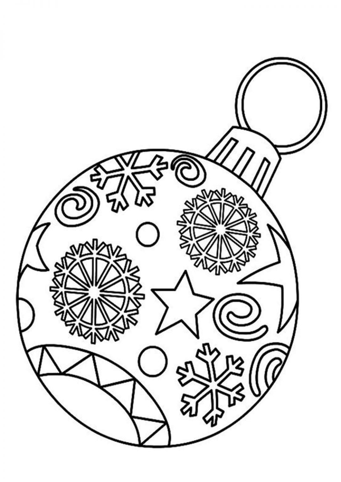 Coloring Pages Christmas Ornaments