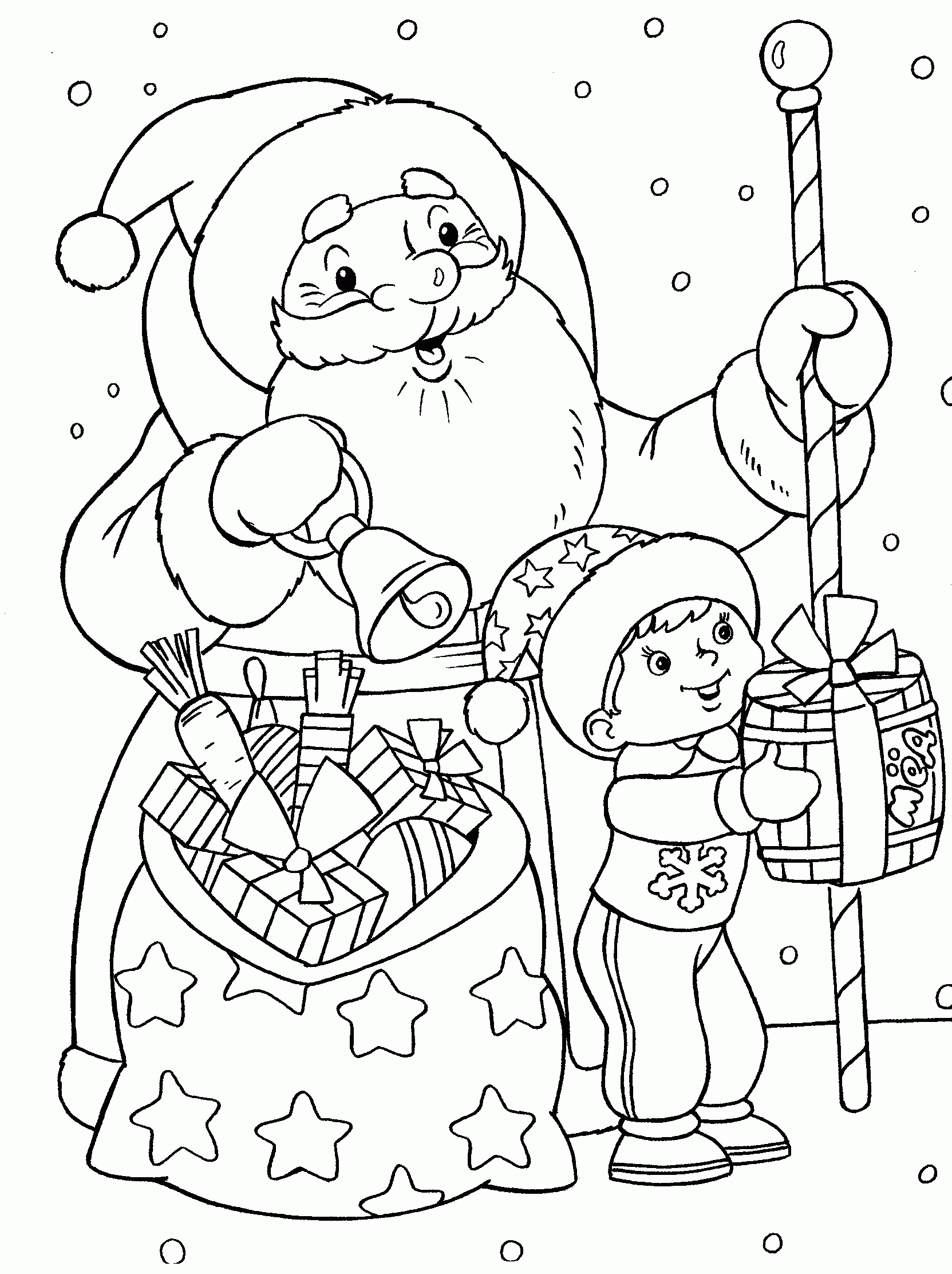 Childrens Christmas Coloring Pages