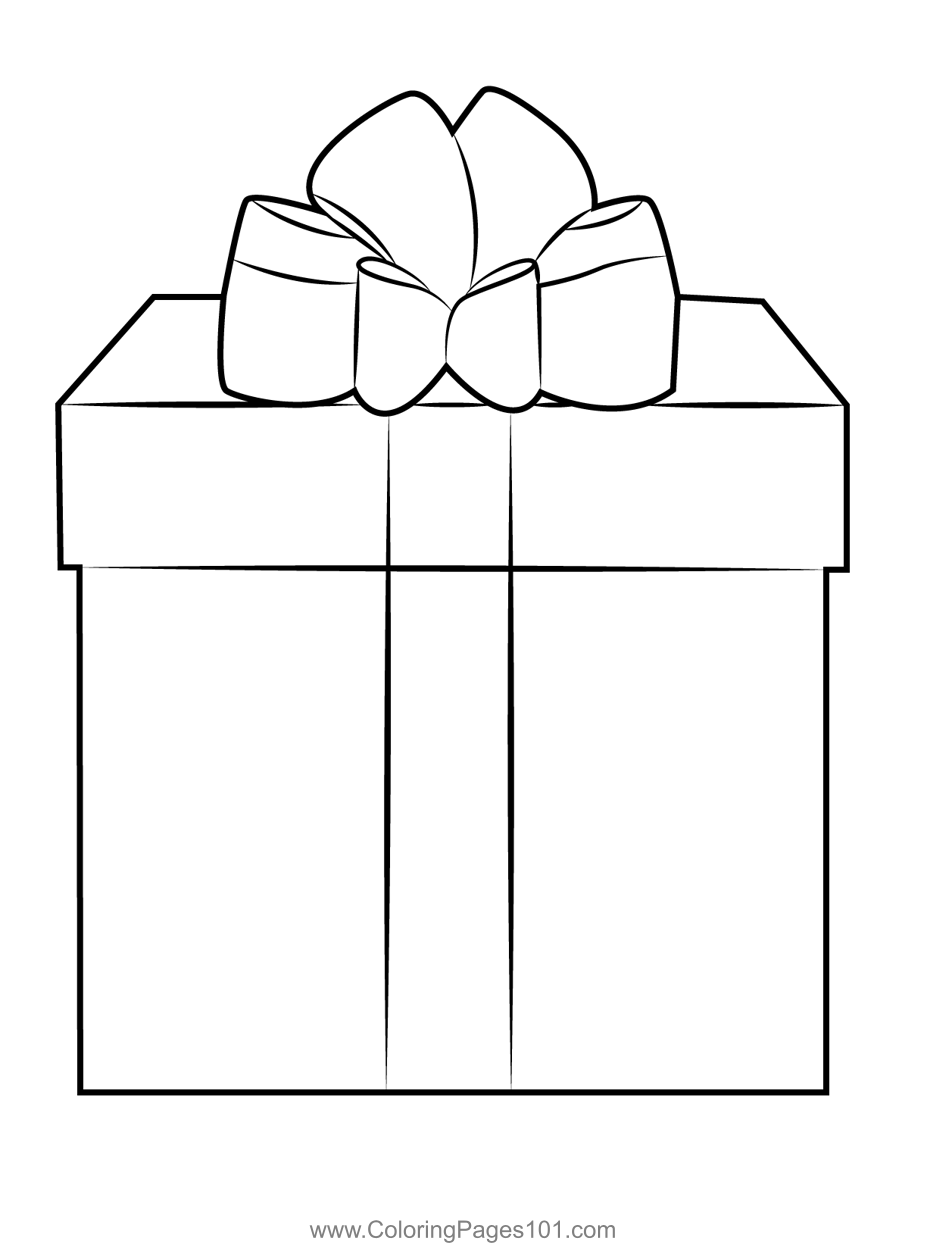 Christmas Present Coloring Pages For Kids
