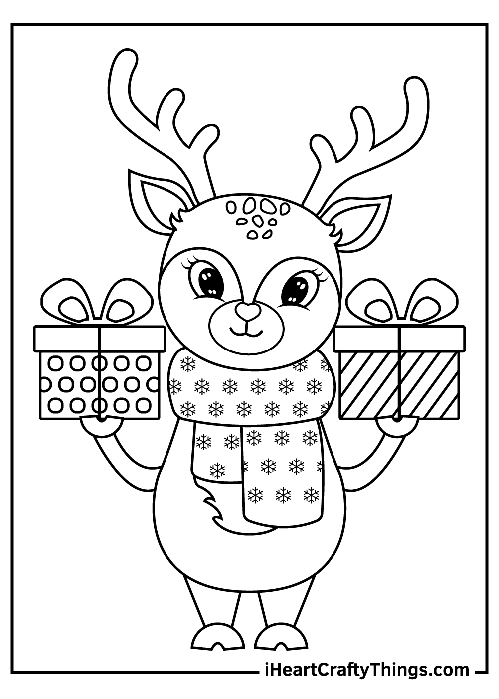 Coloring Pages Of Reindeer