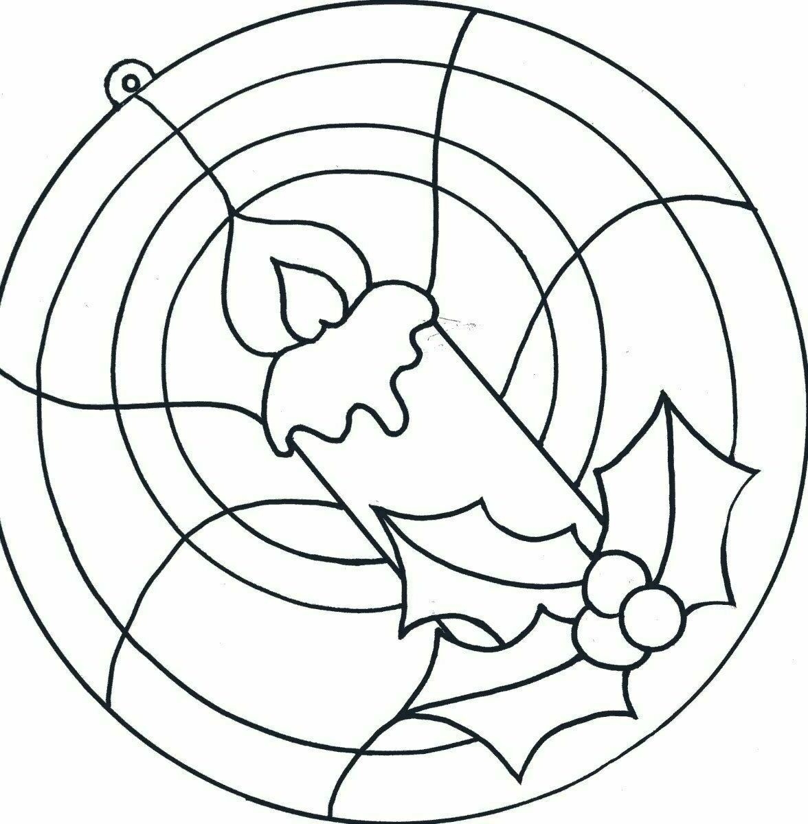 Christmas Stained Glass Coloring Pages