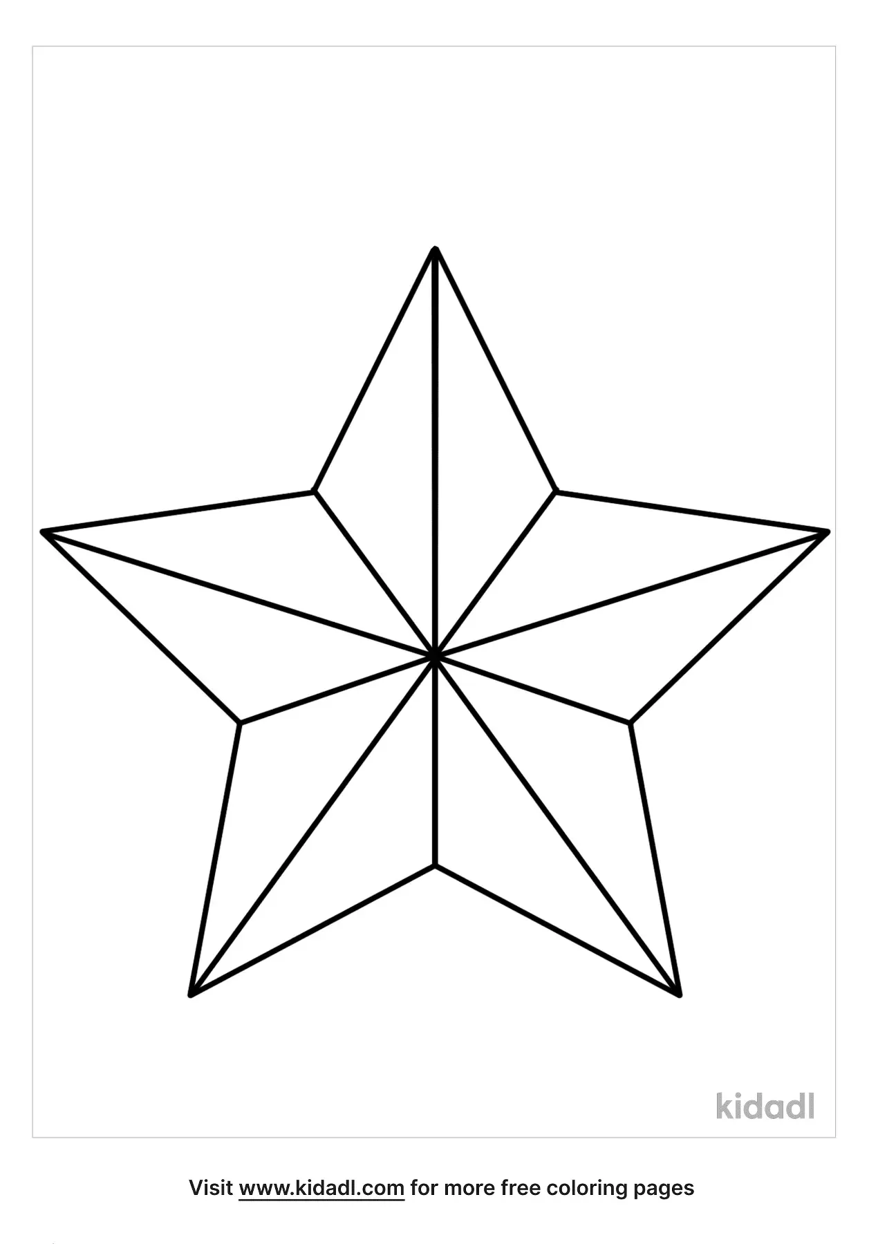 Christmas Star Coloring Page