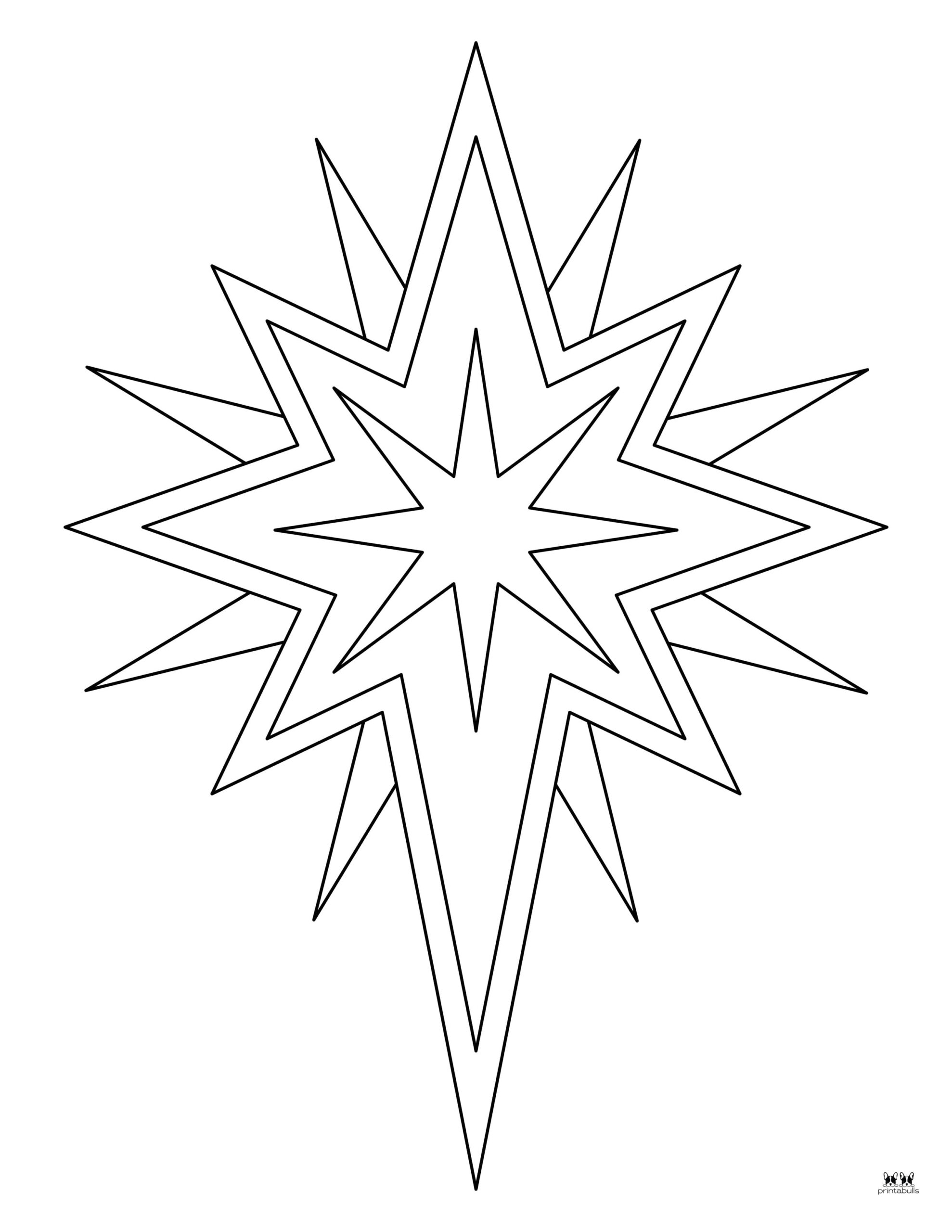 Christmas Stars 25 FREE Printables Printabulls