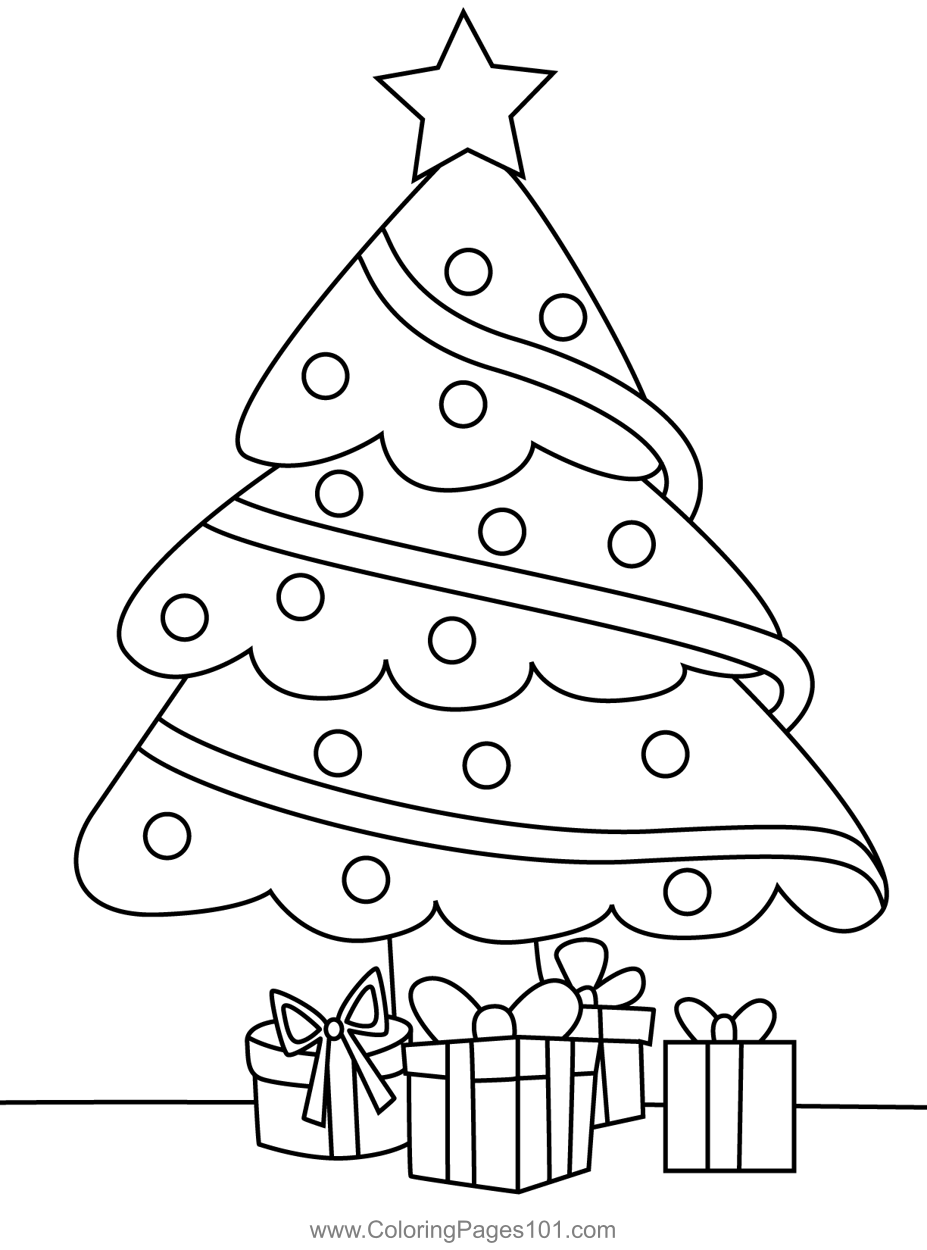 Coloring Page Christmas Tree