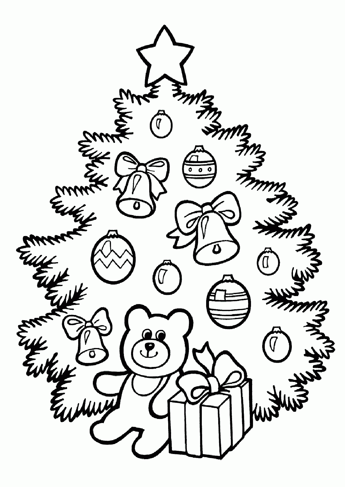 Coloring Pages Of Christmas Trees